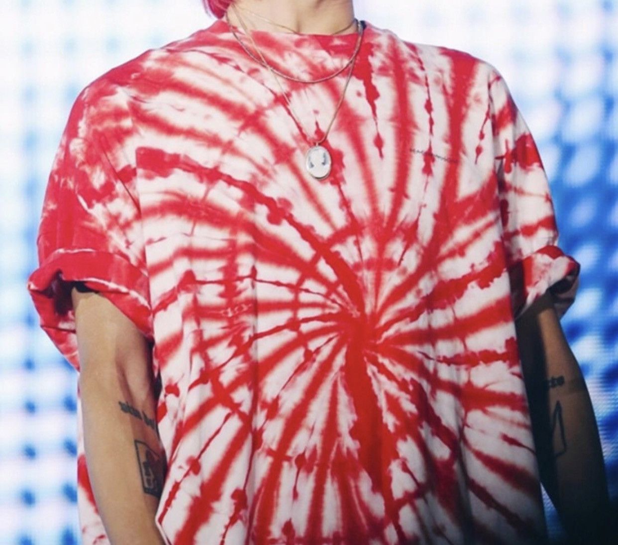 peaceminusone Peaceminusone Red Tie Dye Tshirt Miami Exclusive Size US L / EU 52-54 / 3 - 9 Thumbnail