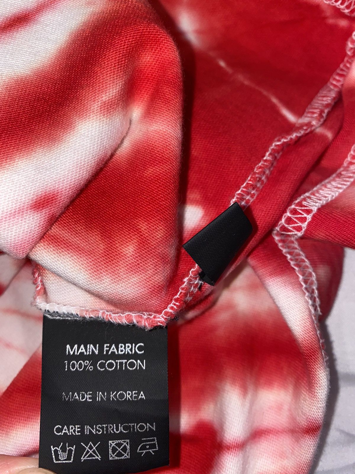 peaceminusone Peaceminusone Red Tie Dye Tshirt Miami Exclusive Size US L / EU 52-54 / 3 - 7 Thumbnail
