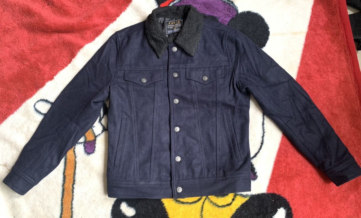 Edwin RARE EDWIN SHERPA JACKET WOOL RARE Size US S / EU 44-46 / 1 - 1 Thumbnail