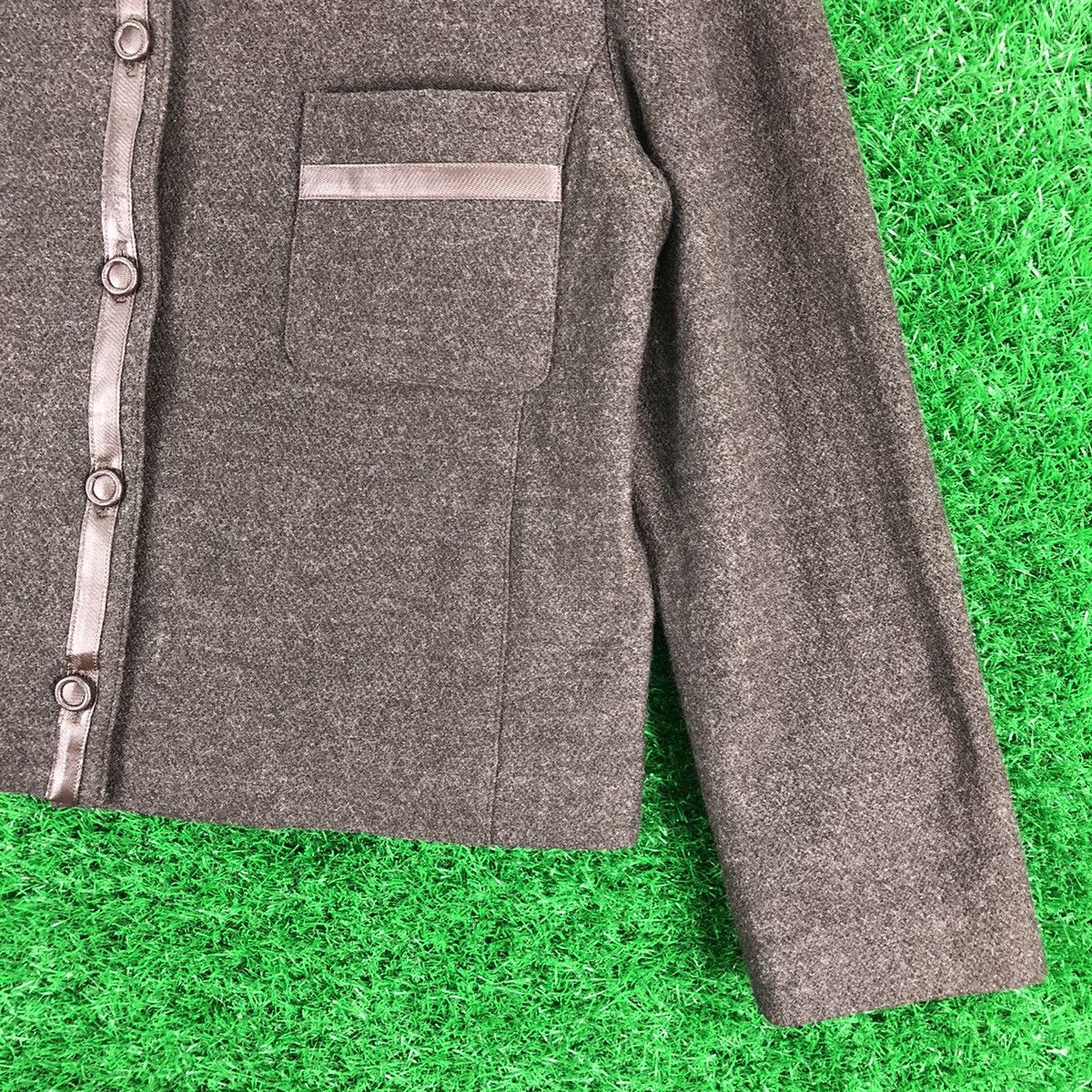 Japanese Brand × Vintage Vintage Wool Double Pocket Jacket For Women by Seninon Size S / US 4 / IT 40 - 3 Thumbnail