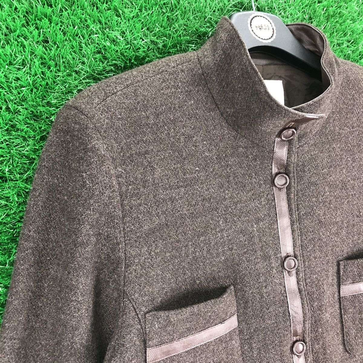 Japanese Brand × Vintage Vintage Wool Double Pocket Jacket For Women by Seninon Size S / US 4 / IT 40 - 2 Thumbnail