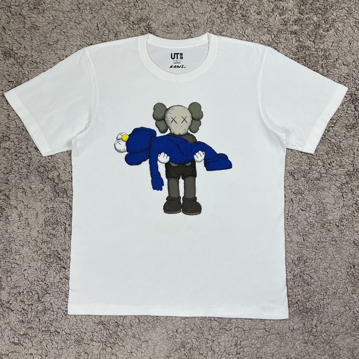 image of Ut Kaws X Sesame Street T-Shirt in White, Men's (Size Large)