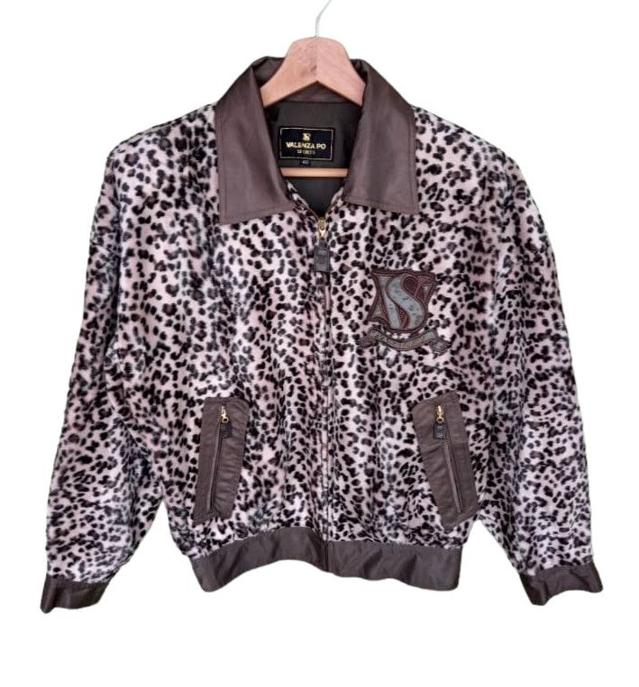 Japanese Brand Nice!! Leopard Fur Design Light Jacket Size M / US 6-8 / IT 42-44 - 2 Thumbnail