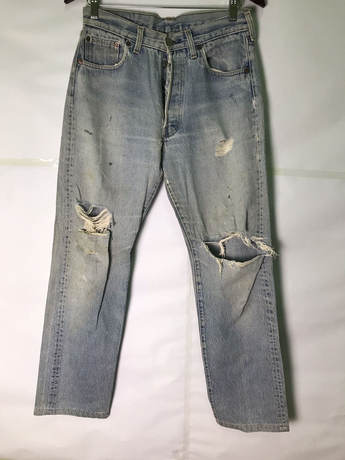 Levi's × Vintage vintage levis 80s 501 button 550 usa very rare Size US 30 / EU 46 - 1 Thumbnail