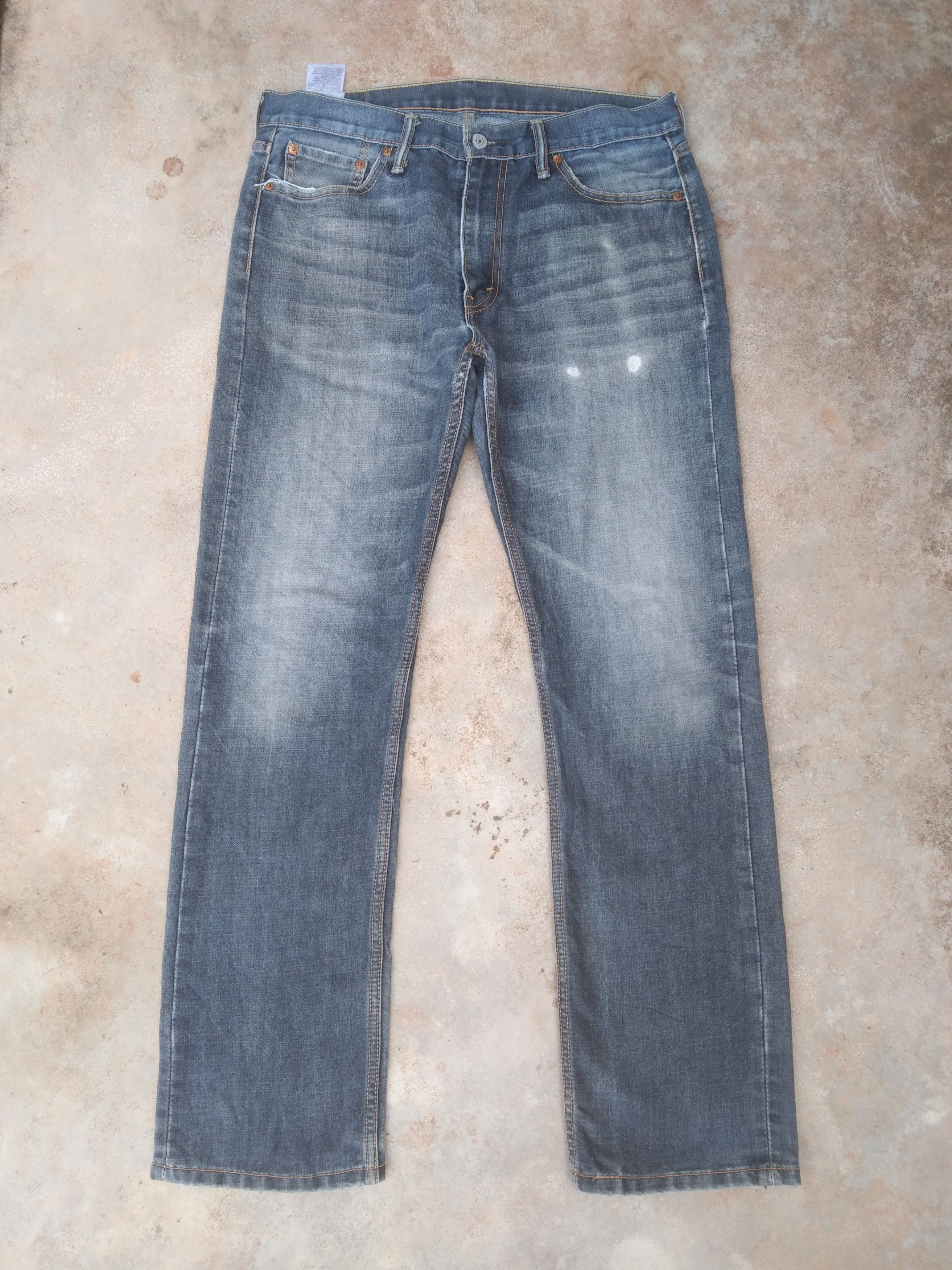 Levi's Vintage Levi's Jeans 513 Distressed Straight Leg Denim 33x31 Size US 33 - 1 Thumbnail