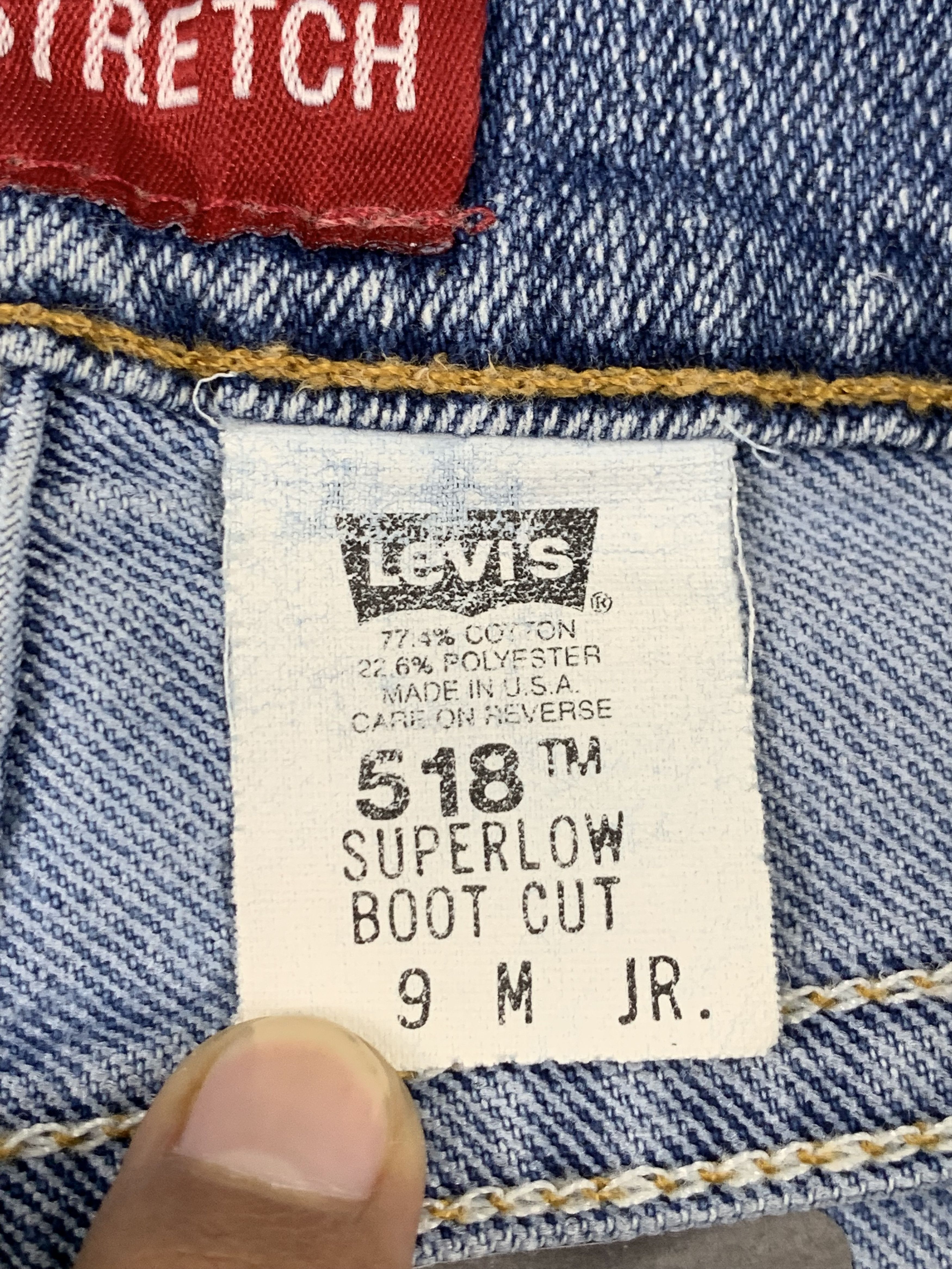 Levi's Vintage 90s Levis 518 Flare Bootcut Jeans DP1754 Size US 32 / EU 48 - 8 Thumbnail
