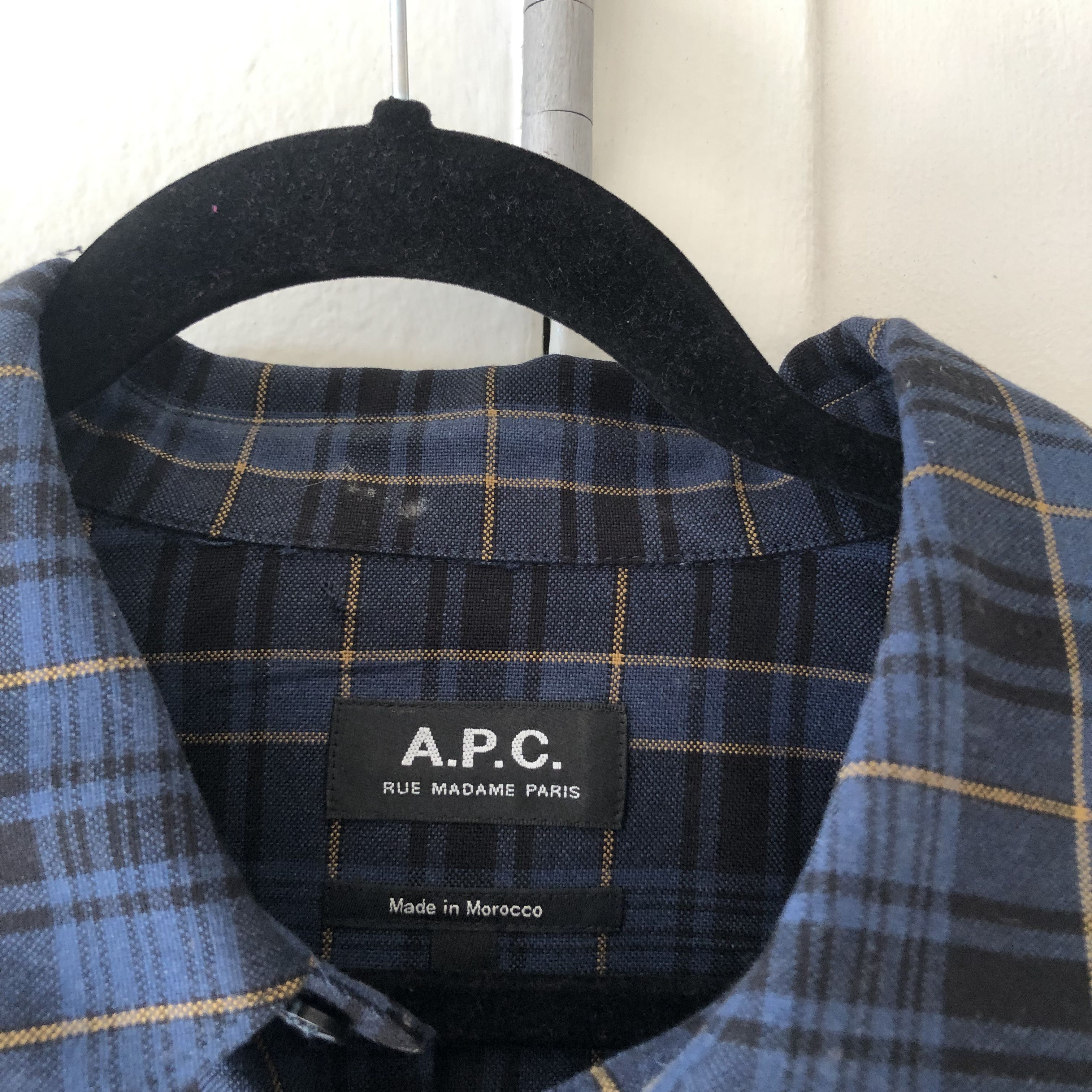 A.P.C. A.P.C Plaid Trek Shirt Size US L / EU 52-54 / 3 - 2 Thumbnail