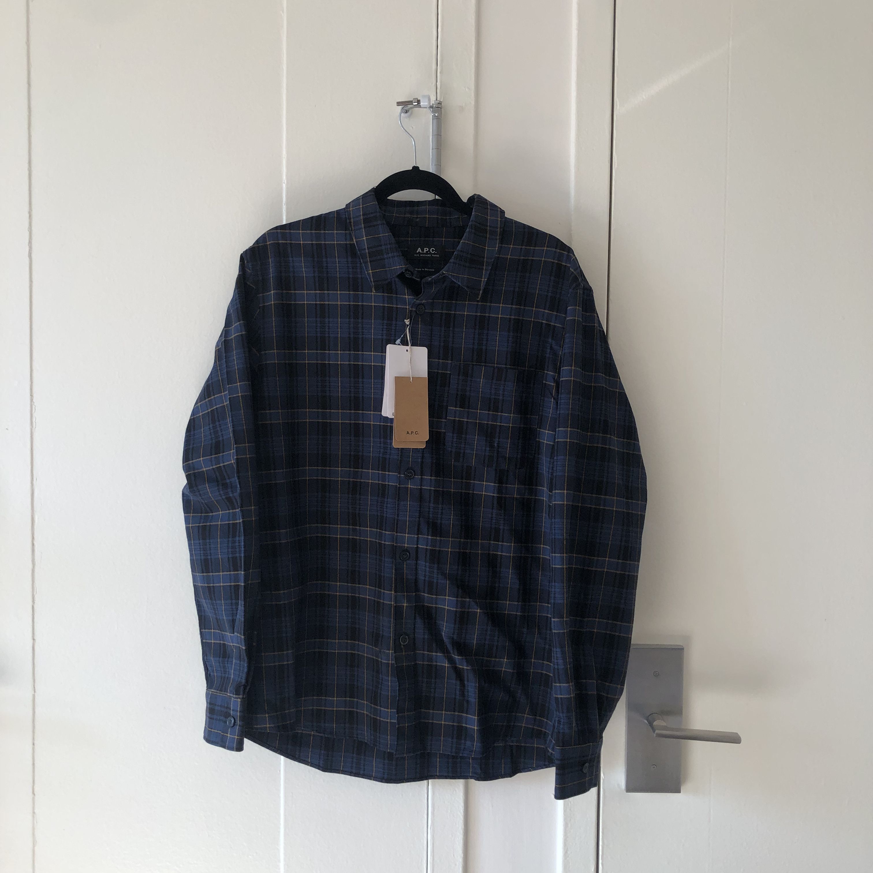 A.P.C. A.P.C Plaid Trek Shirt Size US L / EU 52-54 / 3 - 1 Thumbnail