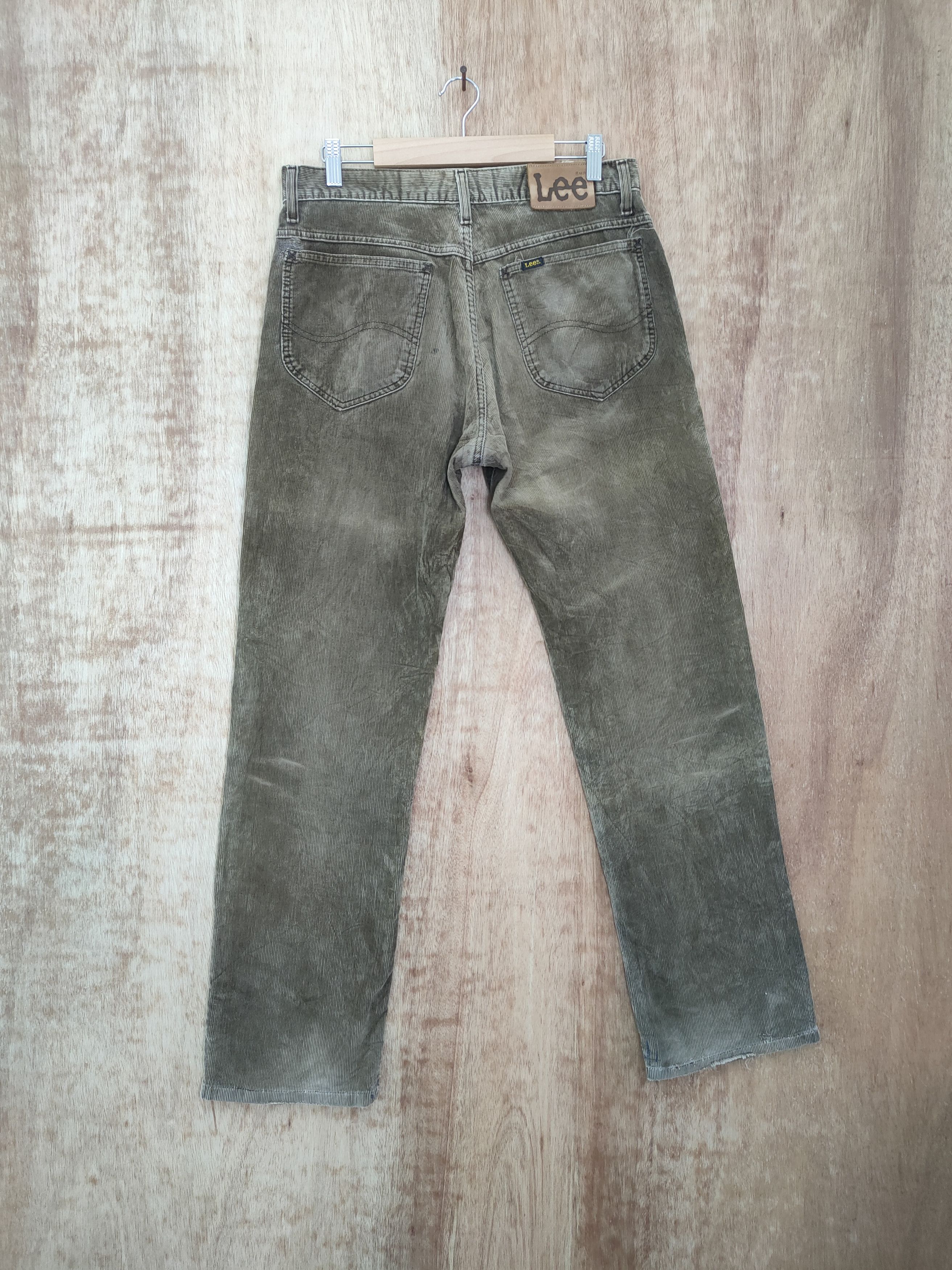 Lee DLL Lee corduroy vintage faded brown pants #sp46-257T Size US 32 / EU 48 - 9 Thumbnail