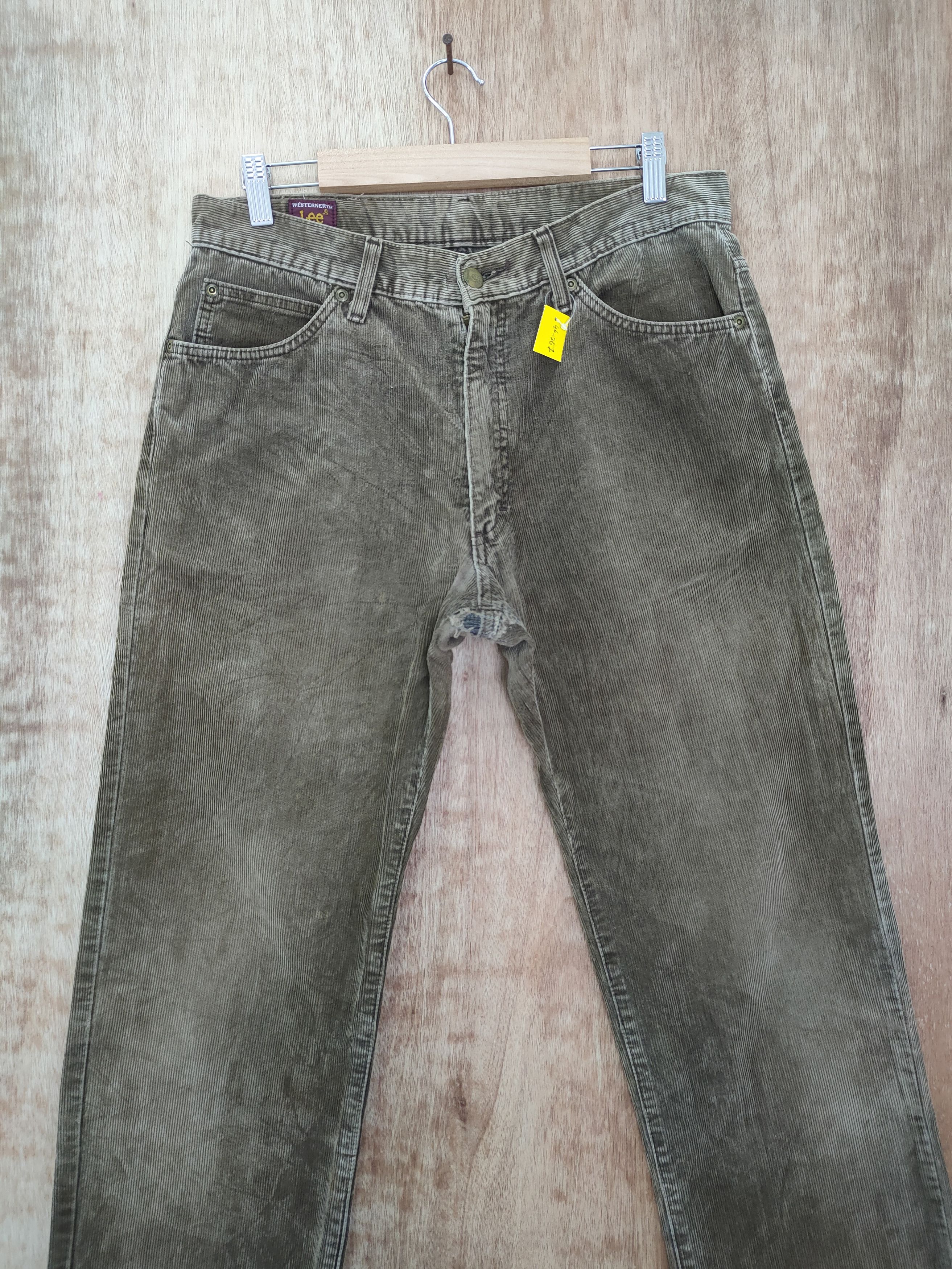 Lee DLL Lee corduroy vintage faded brown pants #sp46-257T Size US 32 / EU 48 - 4 Thumbnail