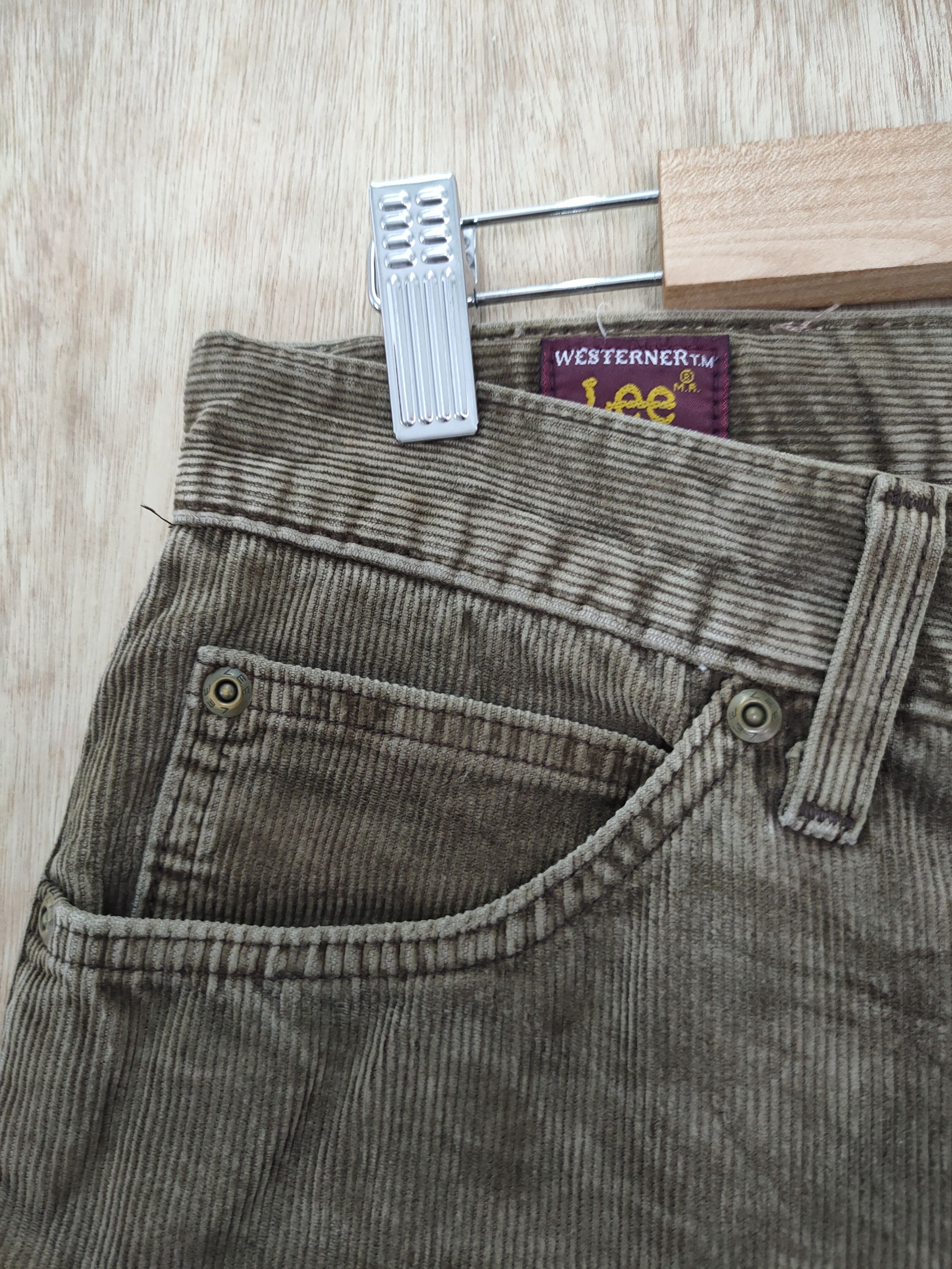 Lee DLL Lee corduroy vintage faded brown pants #sp46-257T Size US 32 / EU 48 - 7 Thumbnail