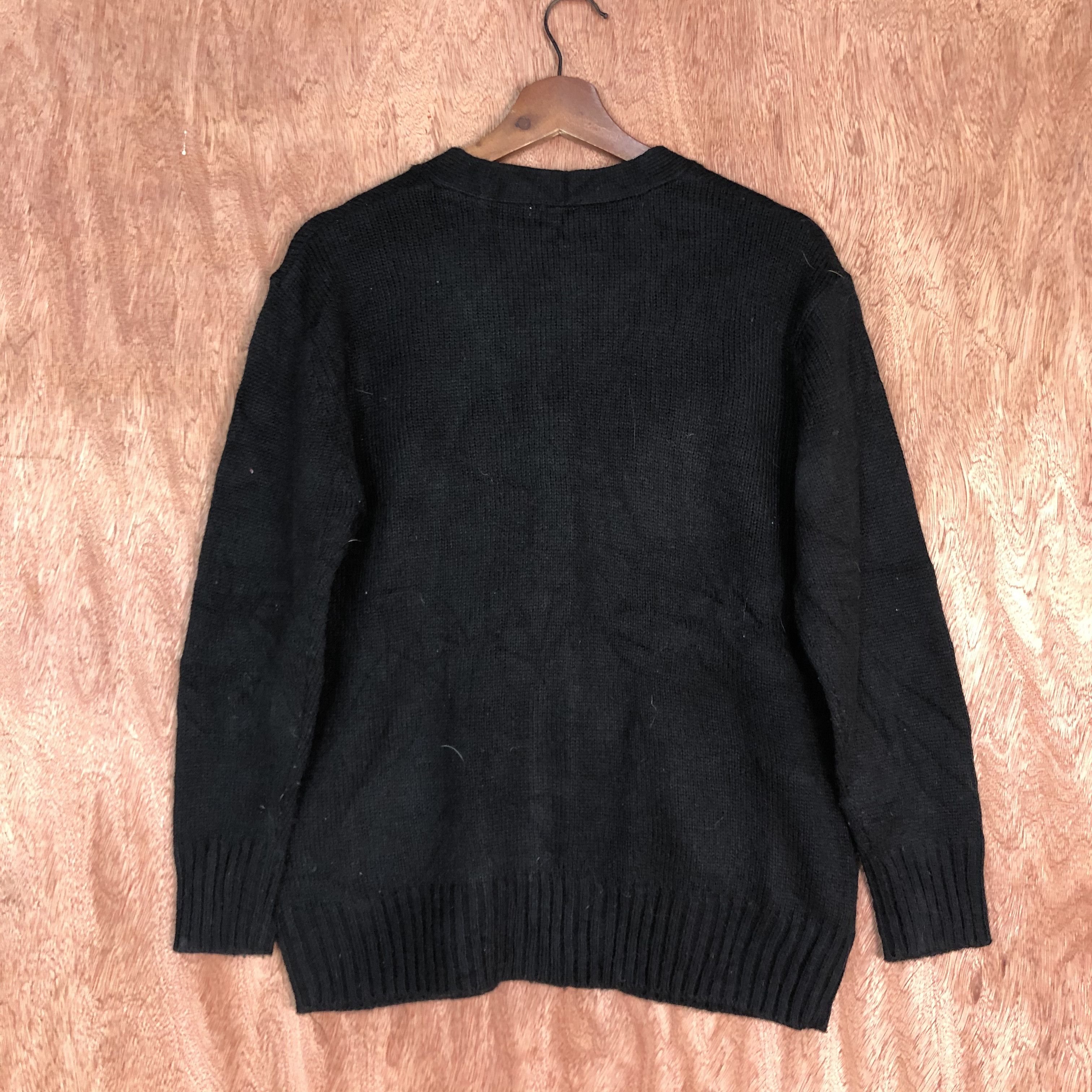 Japanese Brand DL Cinema Club Black knitwear Cardigan#c573 Size US M / EU 48-50 / 2 - 10 Thumbnail