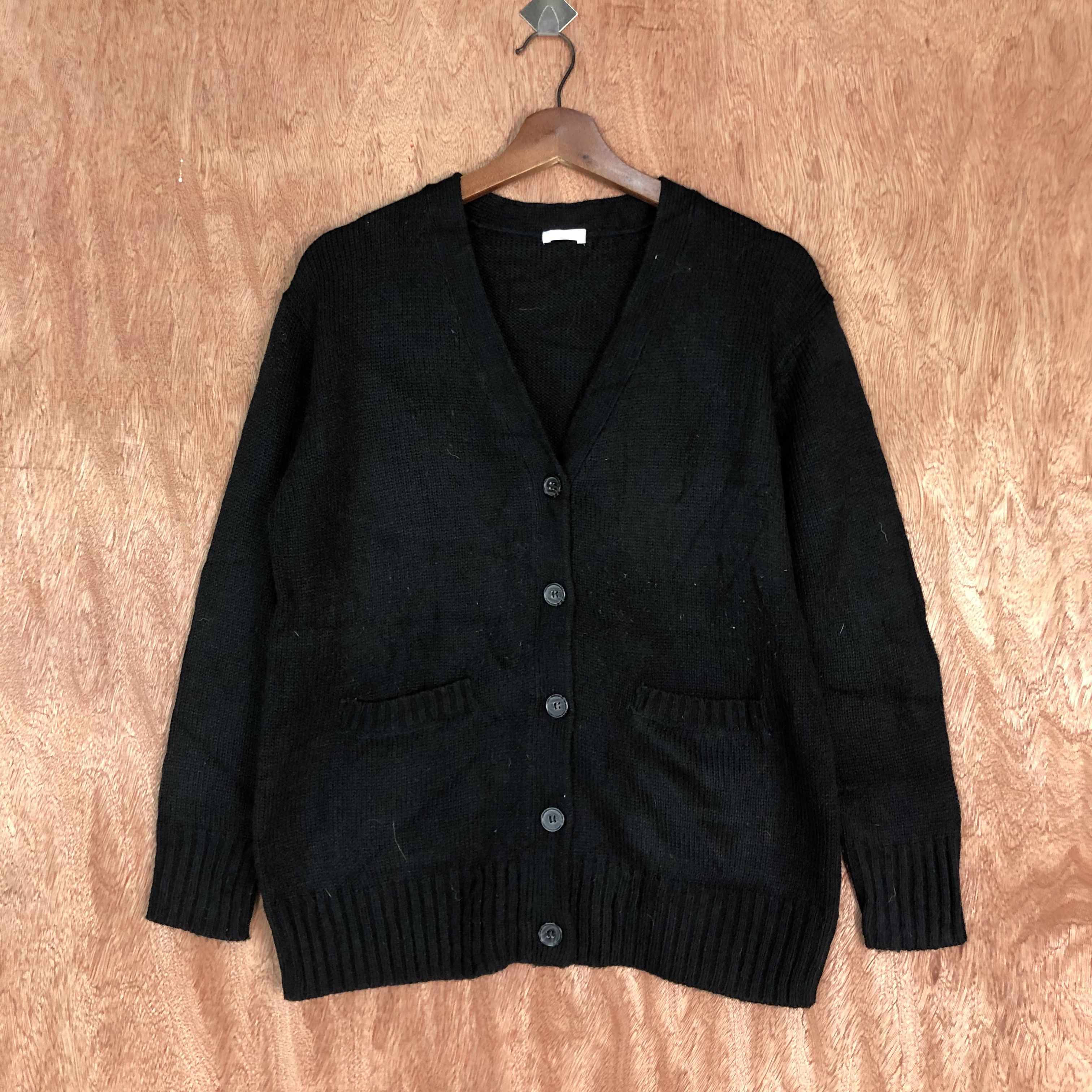 Japanese Brand DL Cinema Club Black knitwear Cardigan#c573 Size US M / EU 48-50 / 2 - 1 Thumbnail
