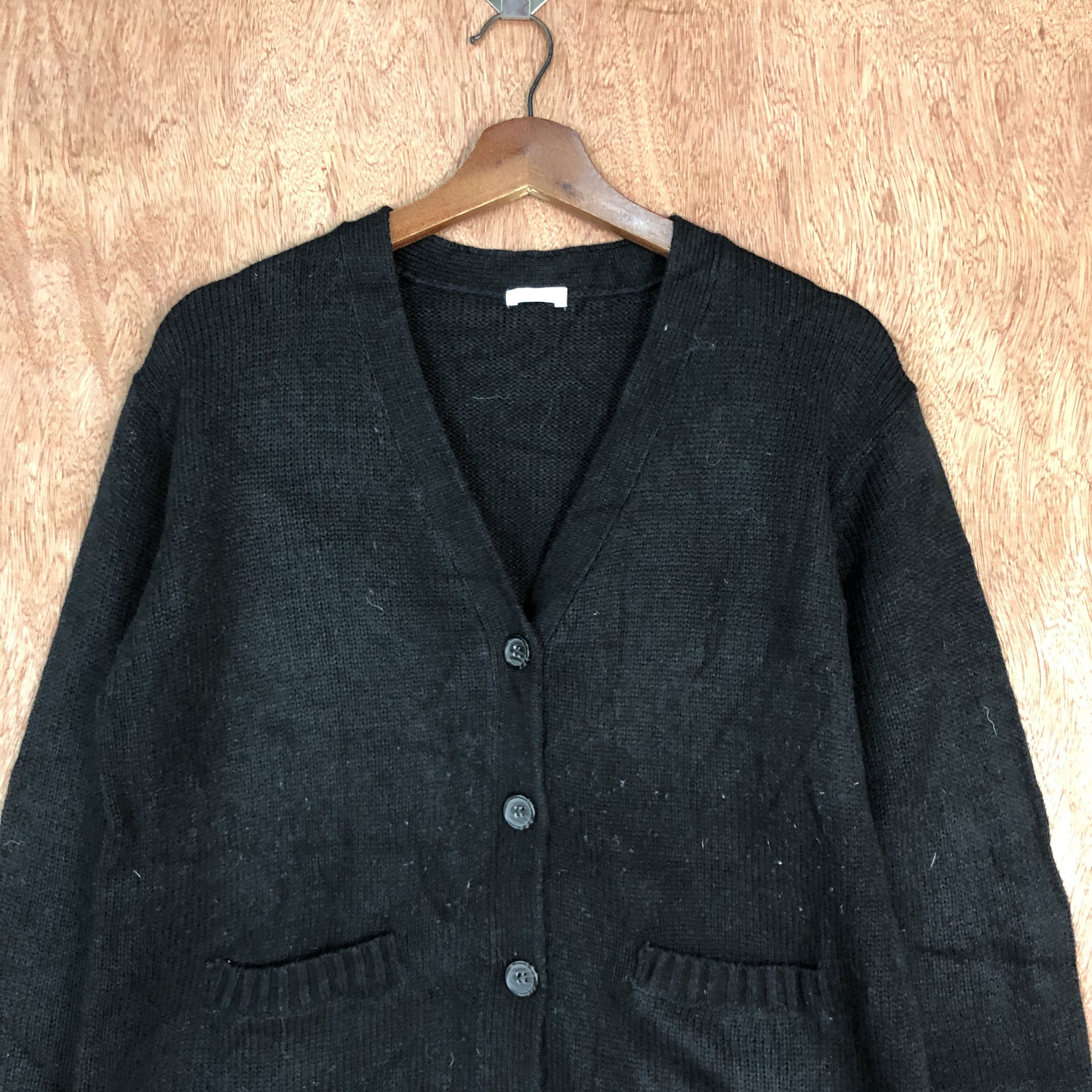 Japanese Brand DL Cinema Club Black knitwear Cardigan#c573 Size US M / EU 48-50 / 2 - 2 Thumbnail