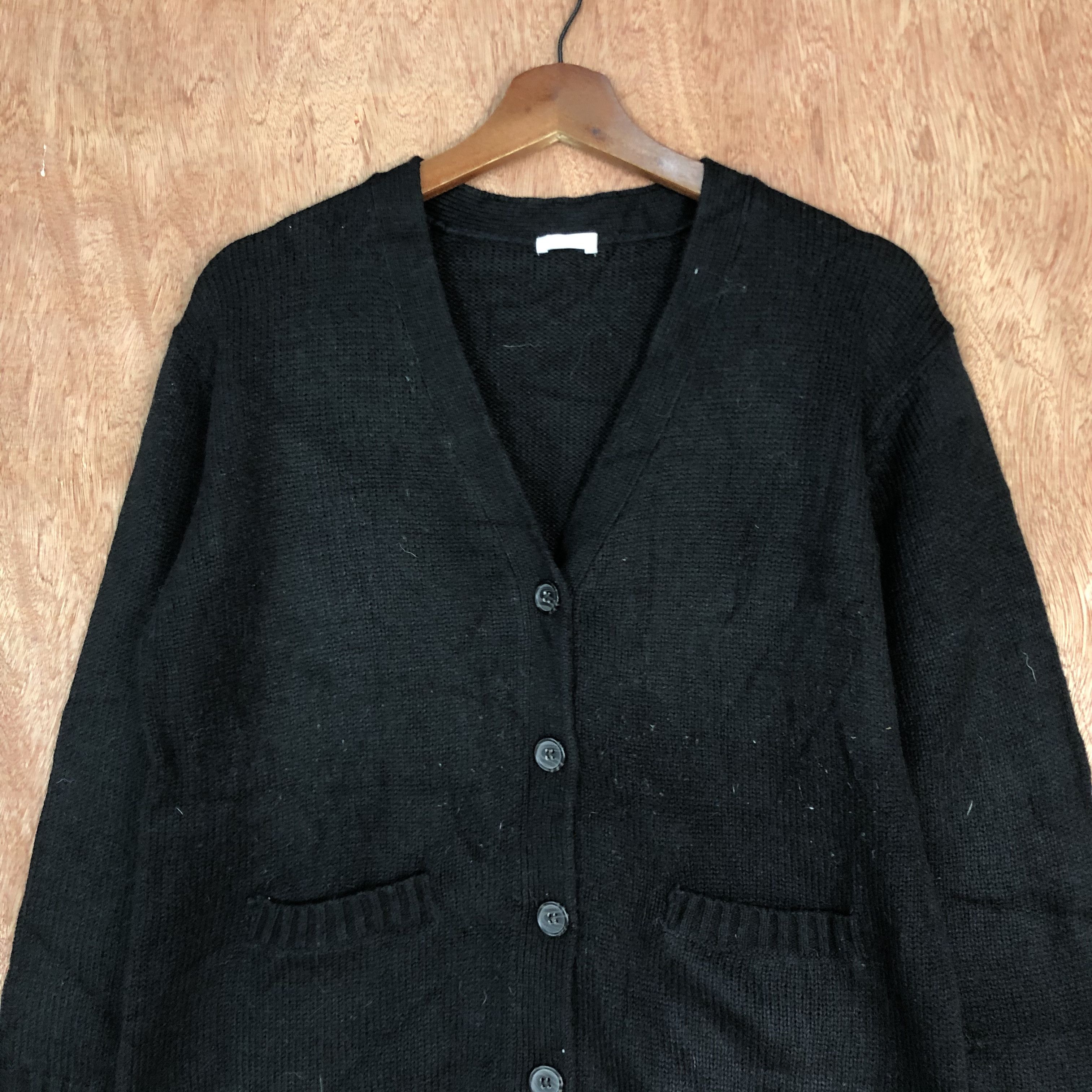 Japanese Brand DL Cinema Club Black knitwear Cardigan#c573 Size US M / EU 48-50 / 2 - 8 Thumbnail