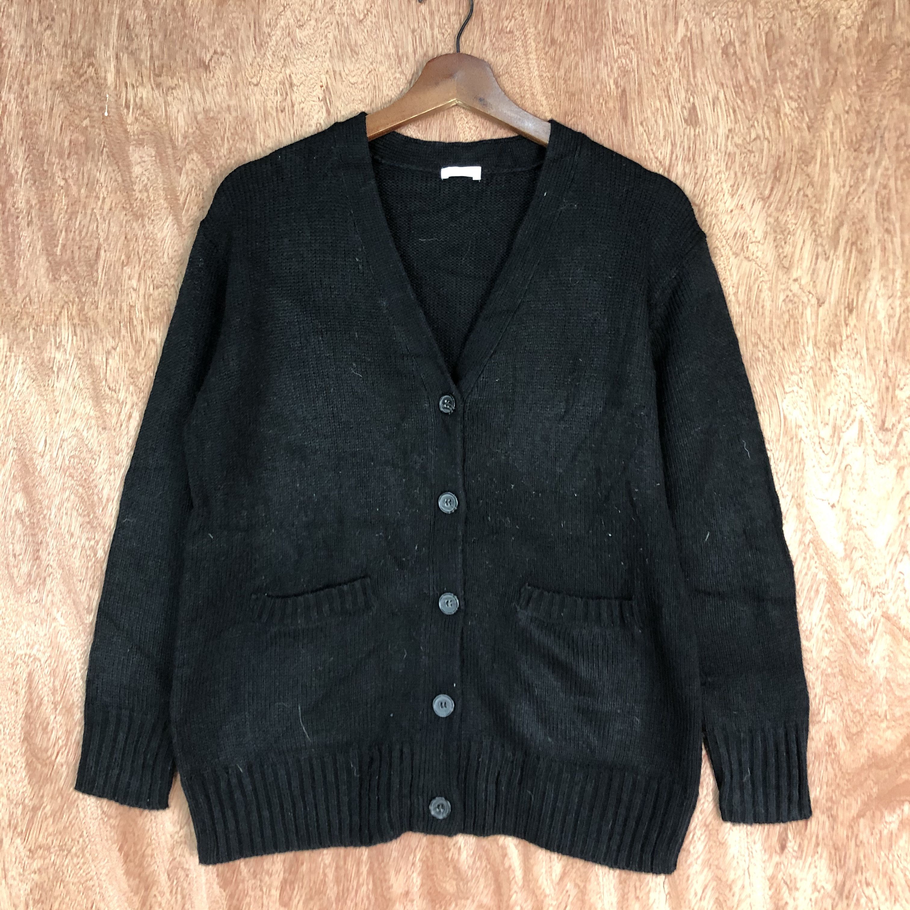 Japanese Brand DL Cinema Club Black knitwear Cardigan#c573 Size US M / EU 48-50 / 2 - 3 Thumbnail