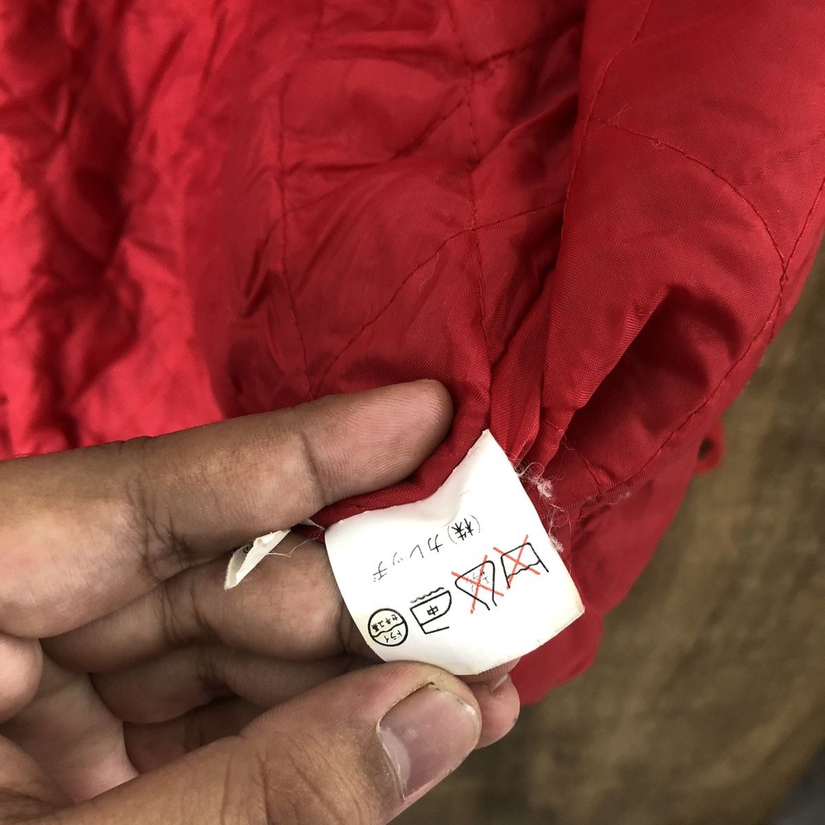 Japanese Brand Vintage Japanese Brand Red Wool Varsity Jacket #1855 Size US L / EU 52-54 / 3 - 6 Thumbnail