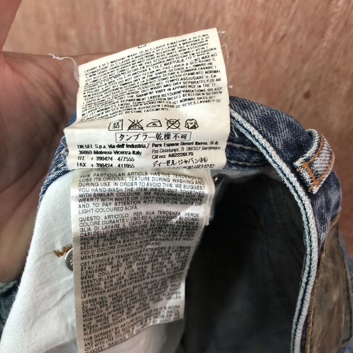 Diesel DLL Diesel Industry Blue Denim Jeans Pants #c160 Size US 34 / EU 50 - 13 Thumbnail