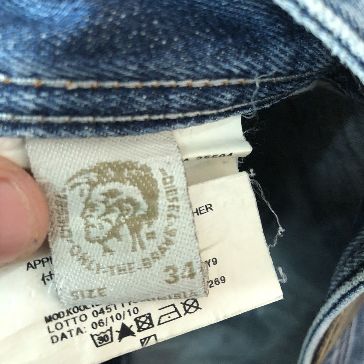 Diesel DLL Diesel Industry Blue Denim Jeans Pants #c160 Size US 34 / EU 50 - 11 Thumbnail