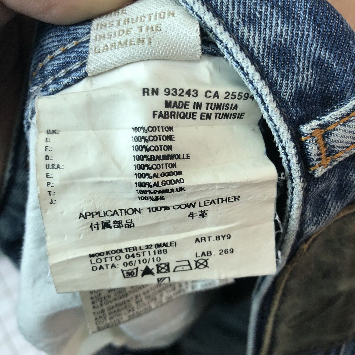 Diesel DLL Diesel Industry Blue Denim Jeans Pants #c160 Size US 34 / EU 50 - 12 Thumbnail