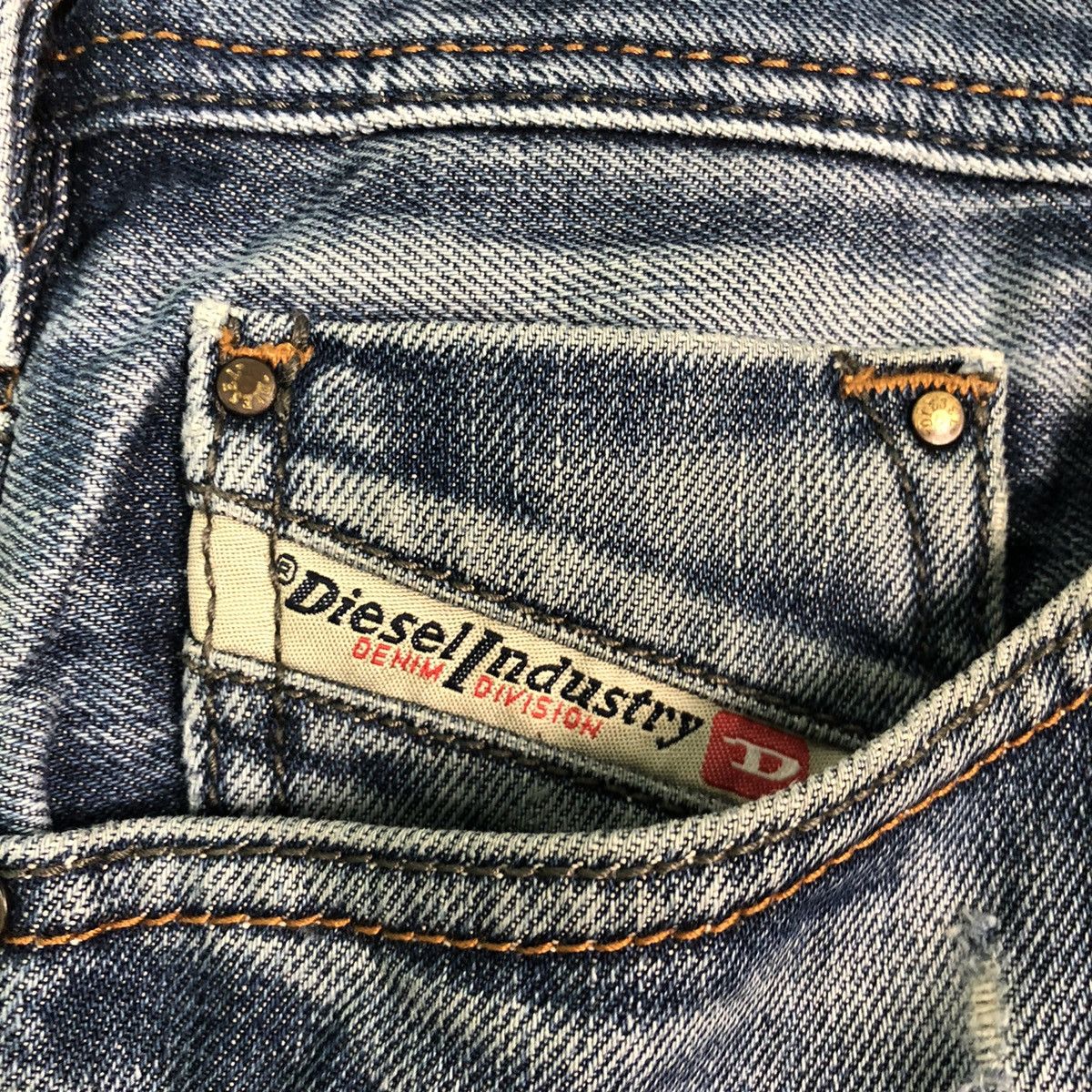 Diesel DLL Diesel Industry Blue Denim Jeans Pants #c160 Size US 34 / EU 50 - 4 Thumbnail