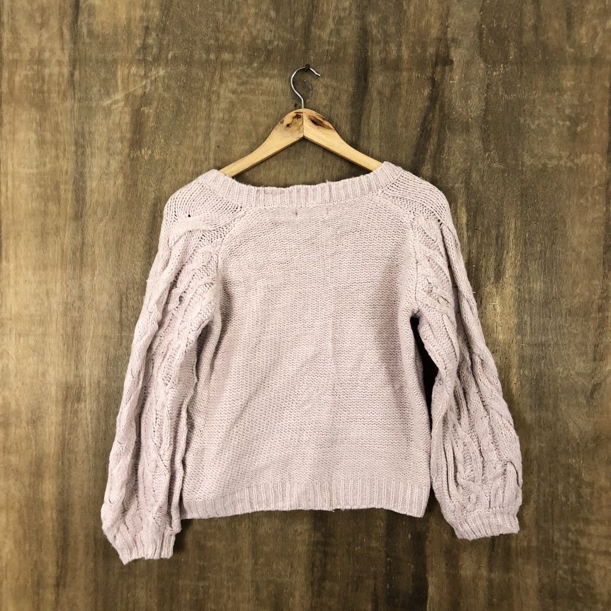 Aran Isles Knitwear × Japanese Brand Bye Bye Light Pink Knitwear #027 Size US M / EU 48-50 / 2 - 7 Thumbnail