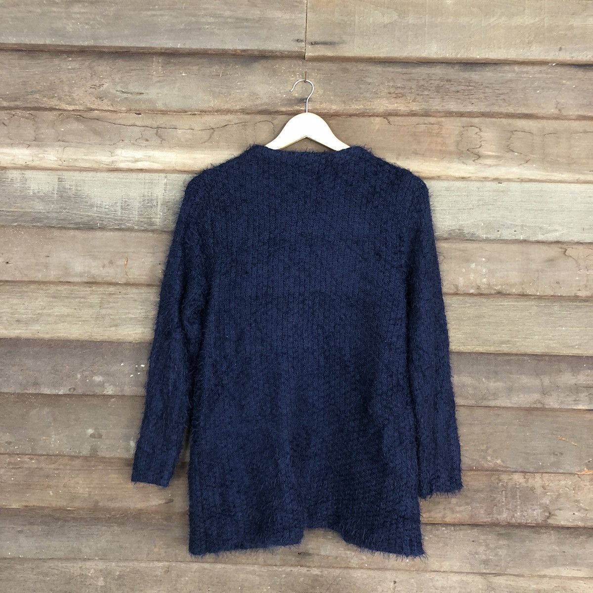 Homespun Knitwear Japan Dark Blue Mohair Cardigan knitwear #0506 Size US S / EU 44-46 / 1 - 10 Thumbnail