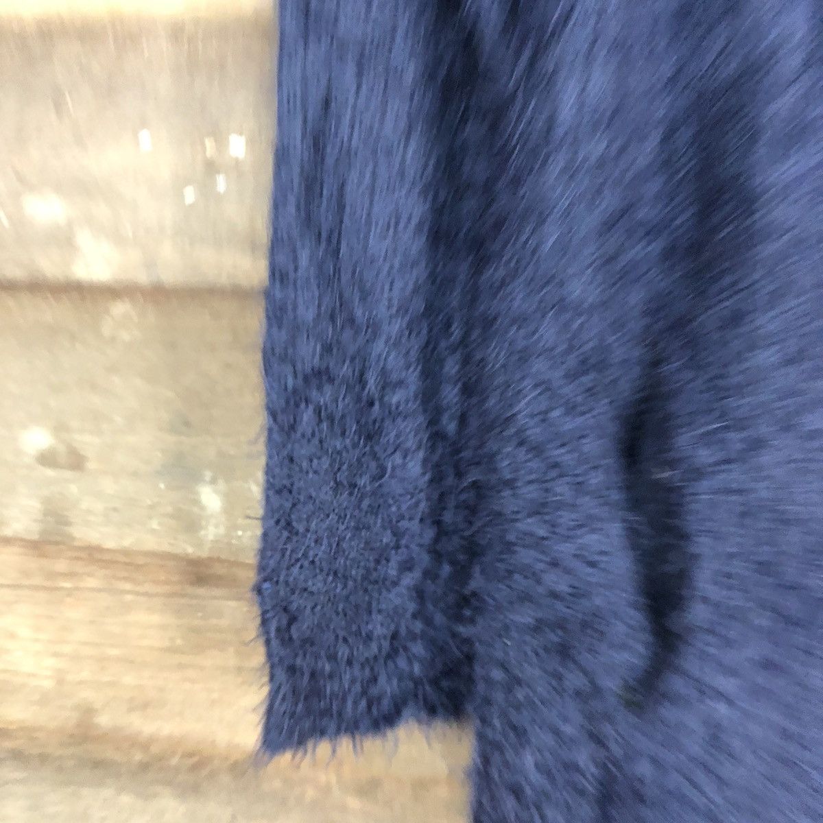 Homespun Knitwear Japan Dark Blue Mohair Cardigan knitwear #0506 Size US S / EU 44-46 / 1 - 6 Thumbnail
