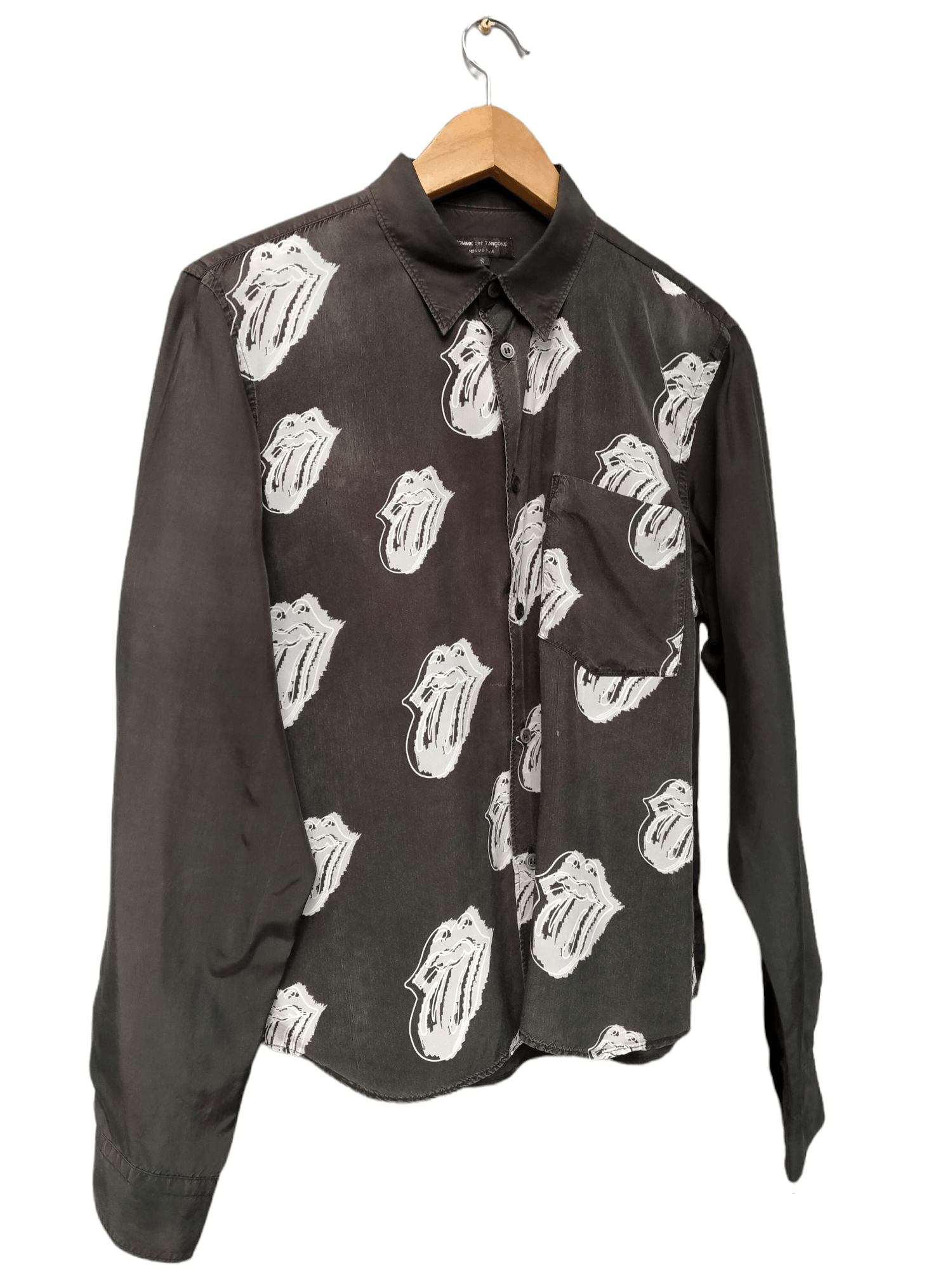 Comme des Garcons Homme Plus Rar!! CDGHP X RS SS06 Distressed Open Collar Shirt Size US S / EU 44-46 / 1 - 3 Thumbnail
