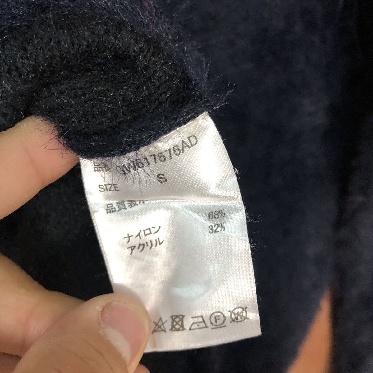 Global Work × Homespun Knitwear Global Work Black Mohair Knitwear #0470 Size US S / EU 44-46 / 1 - 12 Thumbnail