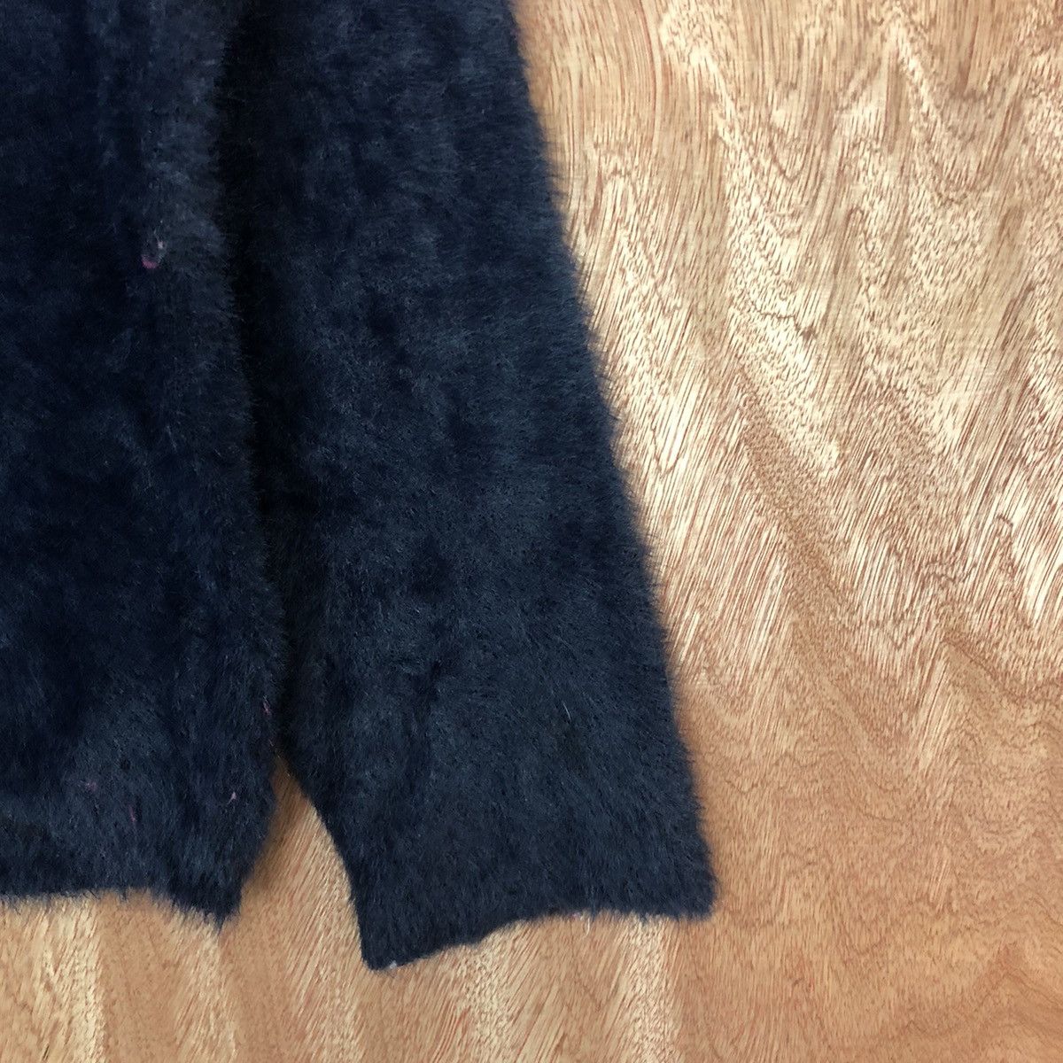Global Work × Homespun Knitwear Global Work Black Mohair Knitwear #0470 Size US S / EU 44-46 / 1 - 4 Thumbnail