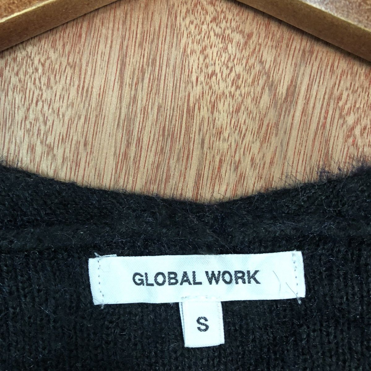 Global Work × Homespun Knitwear Global Work Black Mohair Knitwear #0470 Size US S / EU 44-46 / 1 - 10 Thumbnail