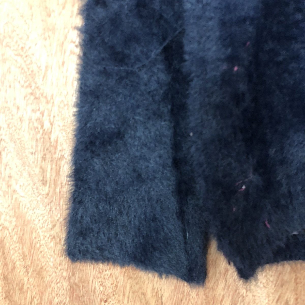 Global Work × Homespun Knitwear Global Work Black Mohair Knitwear #0470 Size US S / EU 44-46 / 1 - 6 Thumbnail