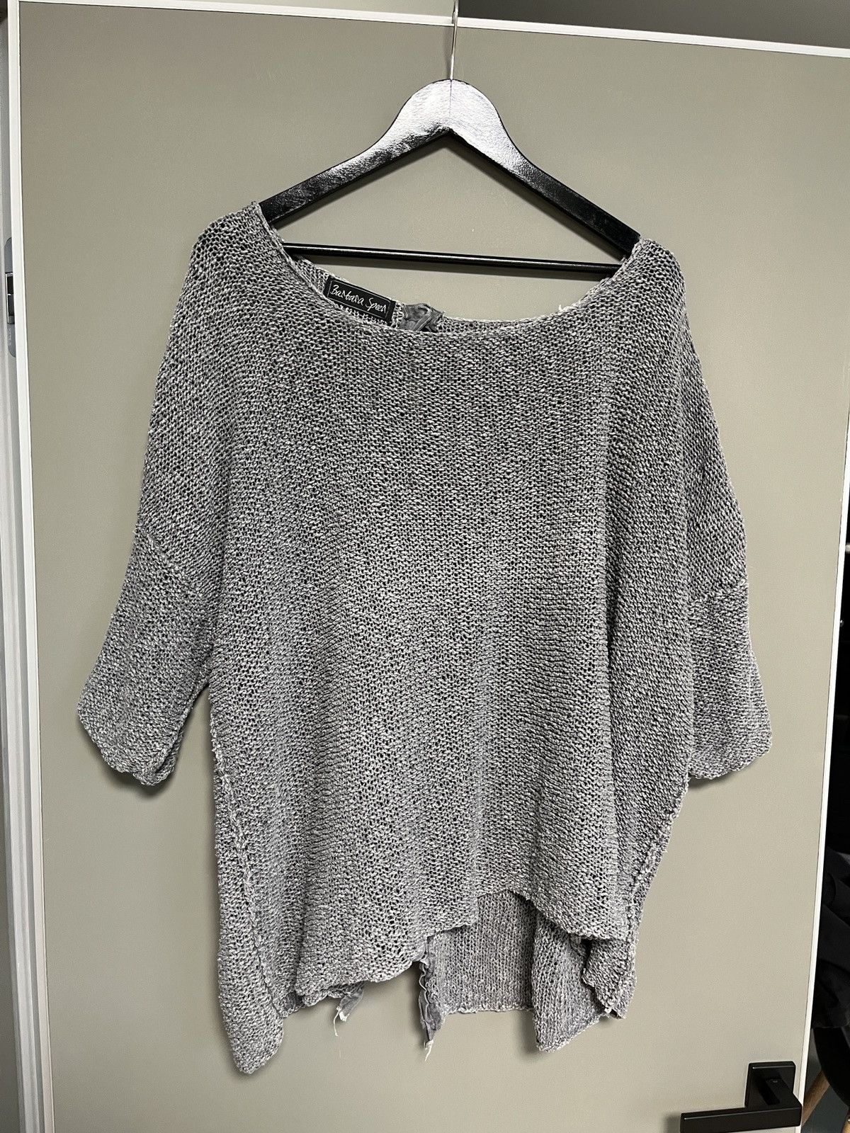 Barbara Speer Avant Garde Knited Oversized Sweater Cape