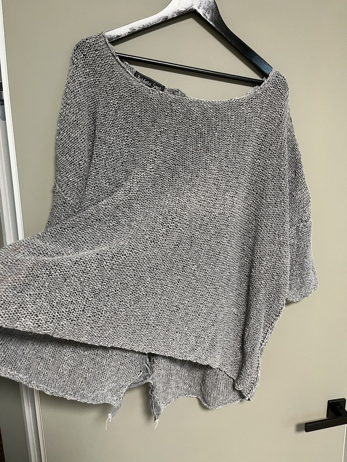 Barbara Speer Avant Garde Knited Oversized Sweater Cape