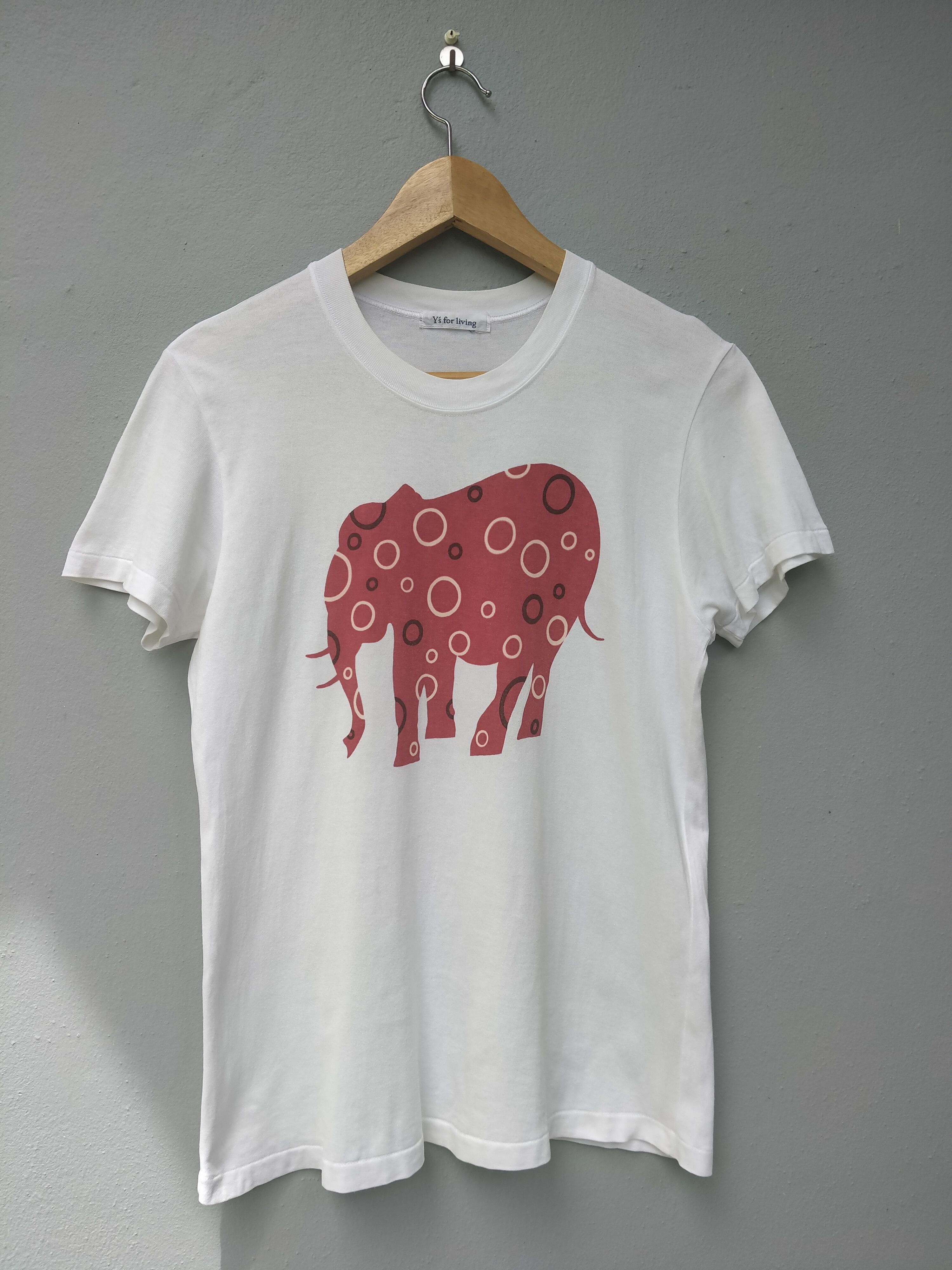 Yohji Yamamoto Vintage Y's for Living Elephant 🐘 Tee Size US M / EU 48-50 / 2 - 2 Thumbnail