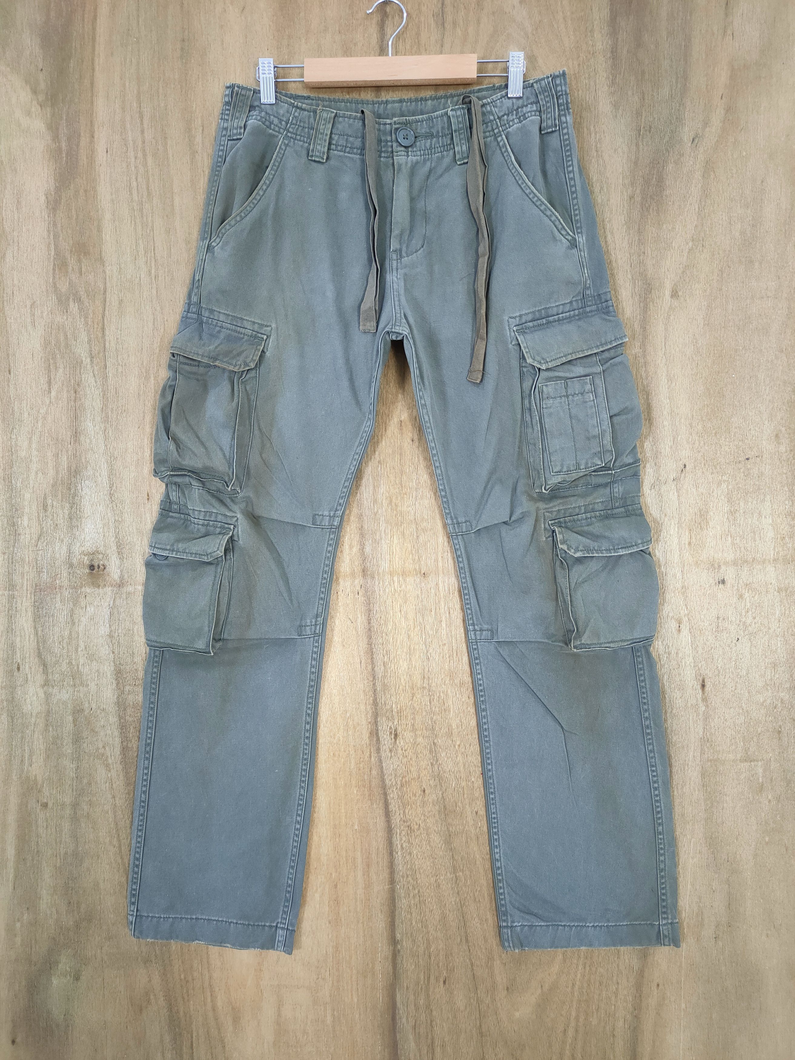Vision Streetwear VINTAGE JAPANESE FADED RUSTY CARGO PANTS Size US 32 / EU 48 - 2 Thumbnail