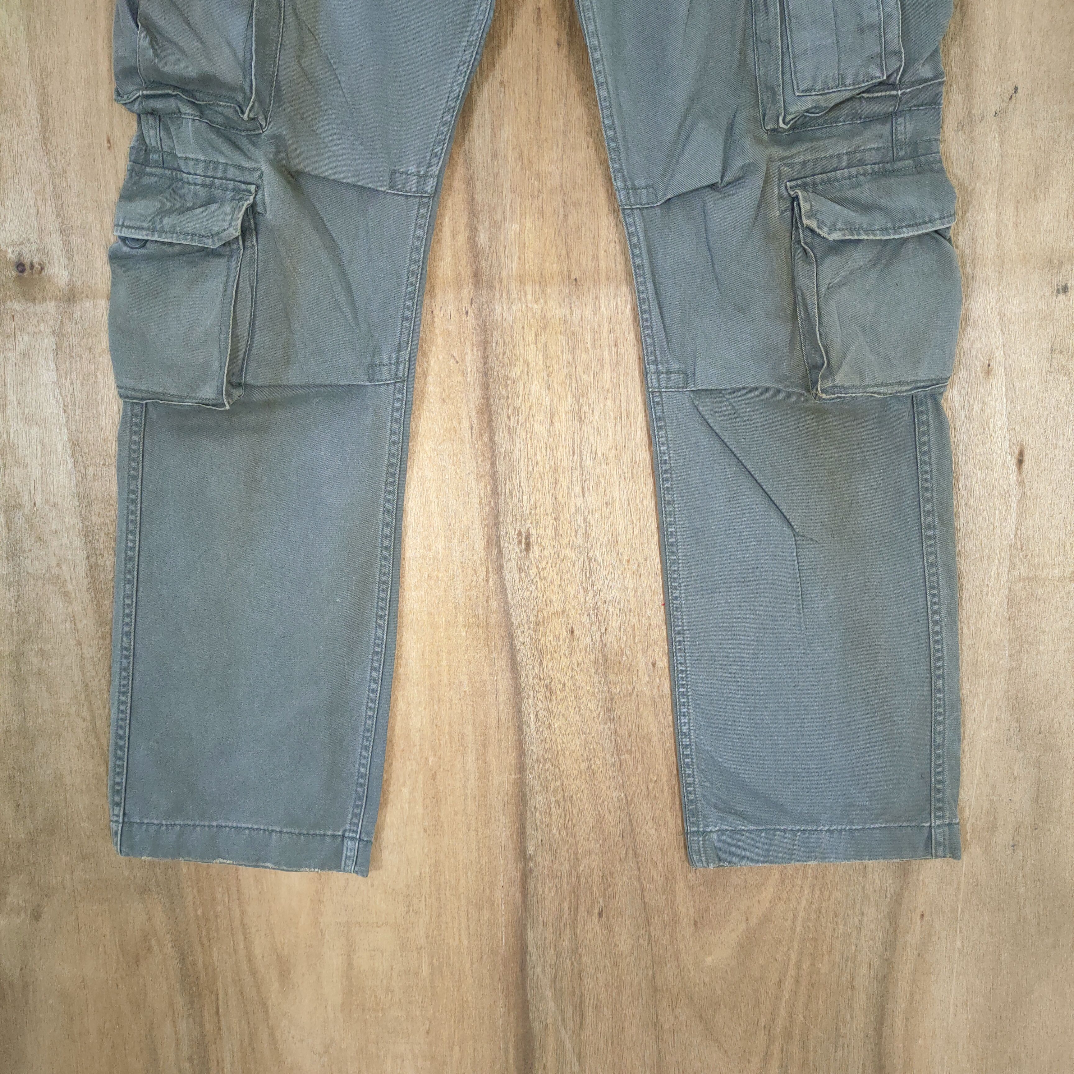 Vision Streetwear VINTAGE JAPANESE FADED RUSTY CARGO PANTS Size US 32 / EU 48 - 4 Thumbnail