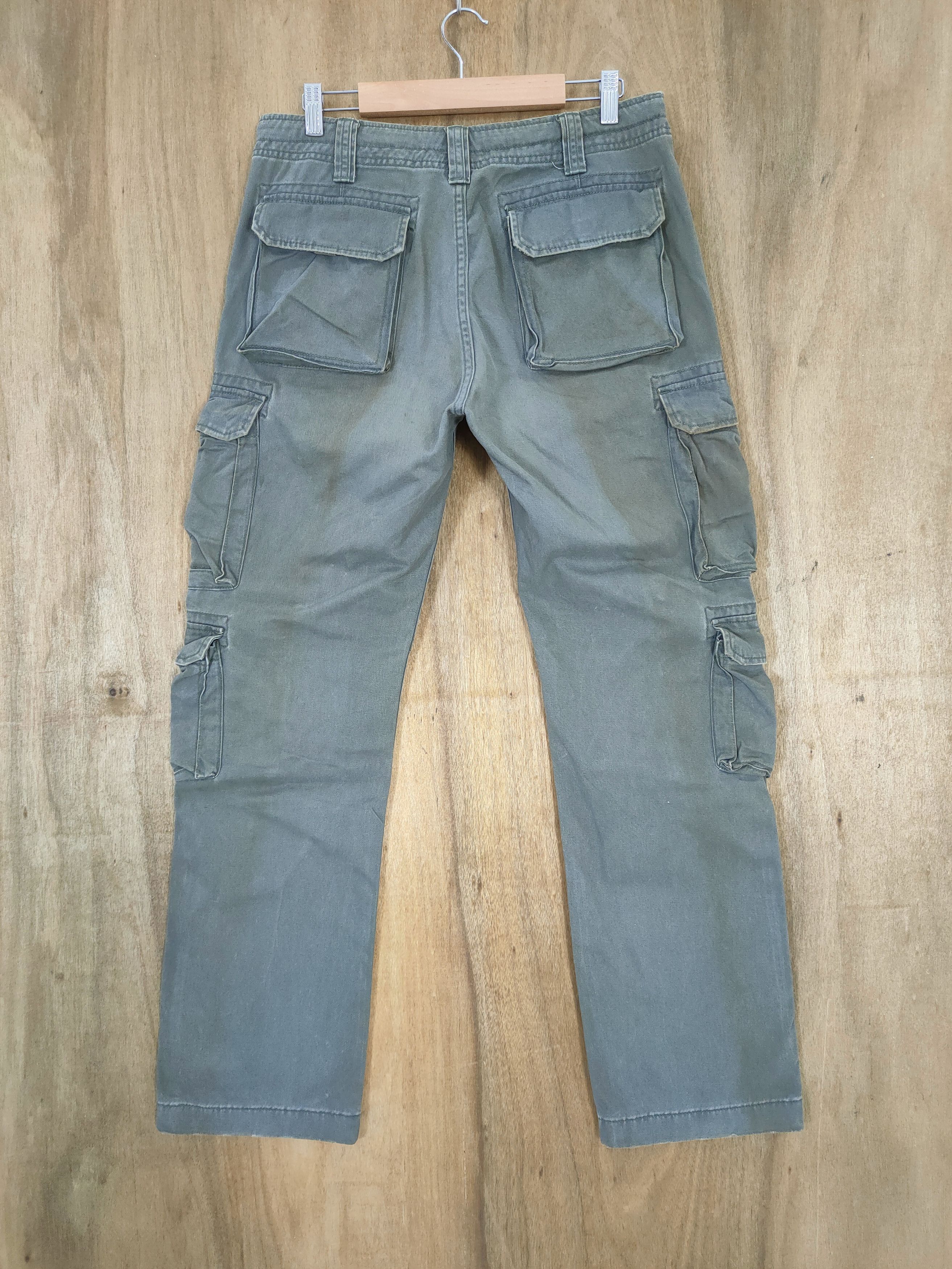 Vision Streetwear VINTAGE JAPANESE FADED RUSTY CARGO PANTS Size US 32 / EU 48 - 1 Thumbnail
