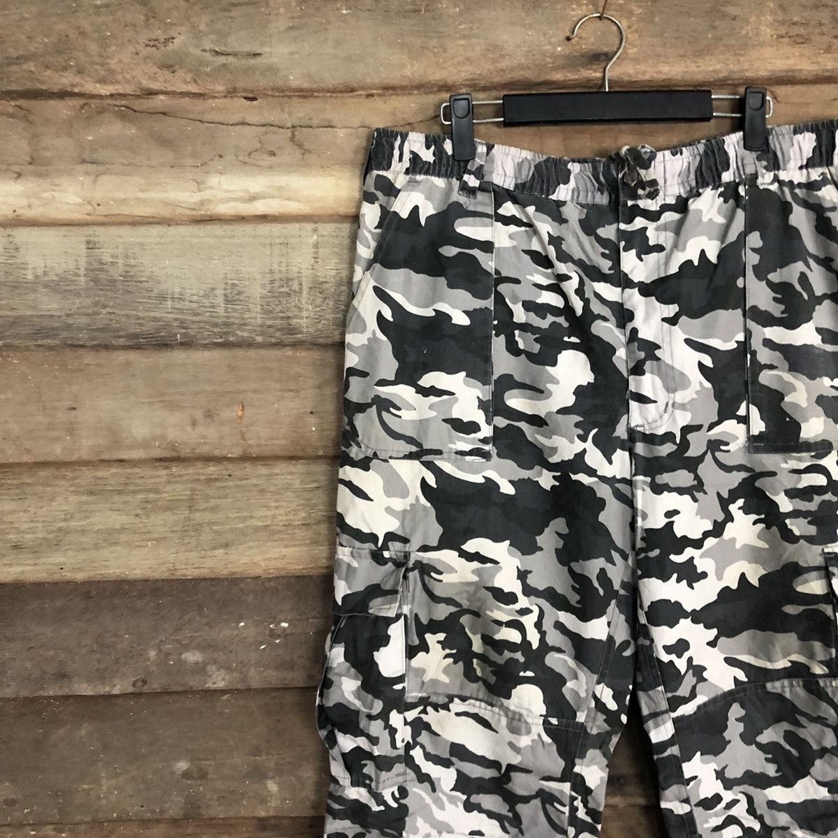 Japanese Brand Vintage Japan Grey Camo Tactical Cargo Pants #0569 Size US 36 / EU 52 - 6 Thumbnail