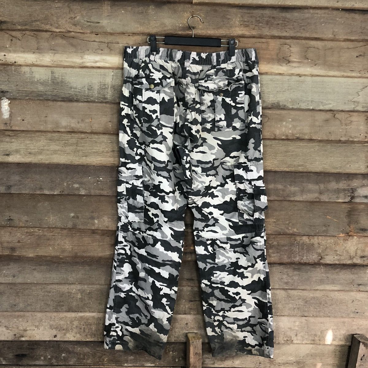 Japanese Brand Vintage Japan Grey Camo Tactical Cargo Pants #0569 Size US 36 / EU 52 - 8 Thumbnail