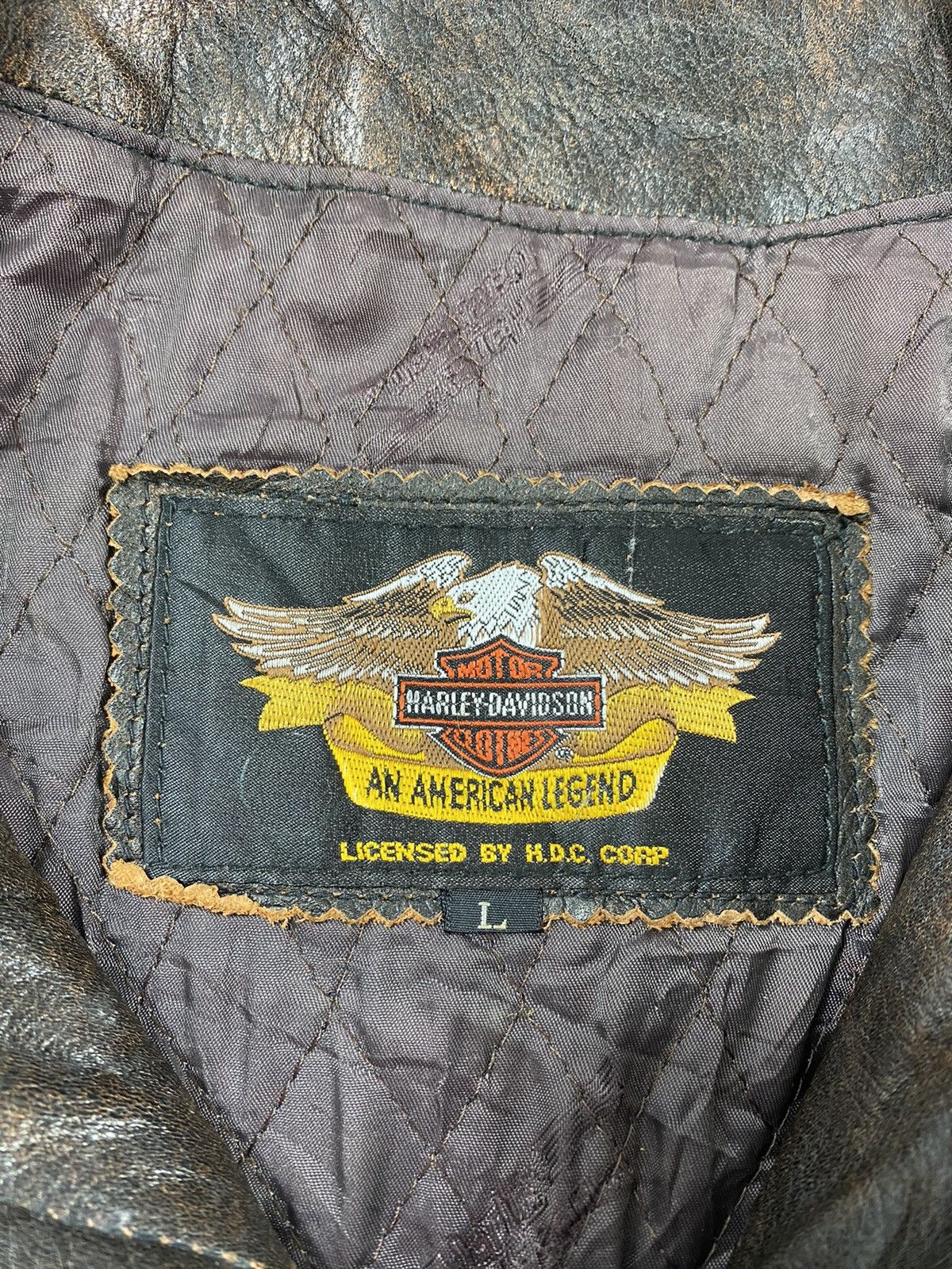 If Six Was Nine Vintage Harley Davidson Leather Jacket Motorcycle L Size US L / EU 52-54 / 3 - 9 Thumbnail