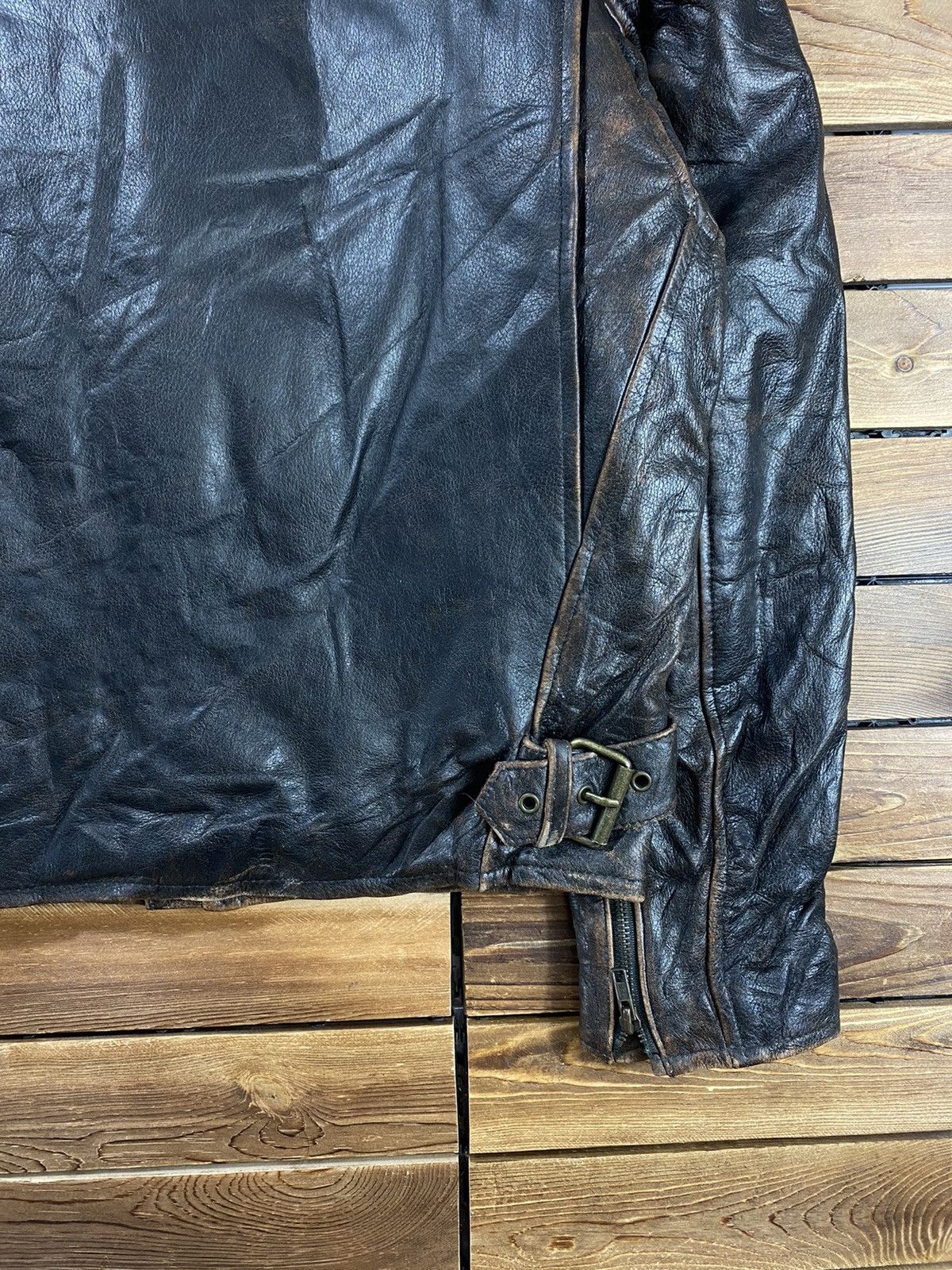 If Six Was Nine Vintage Harley Davidson Leather Jacket Motorcycle L Size US L / EU 52-54 / 3 - 14 Thumbnail