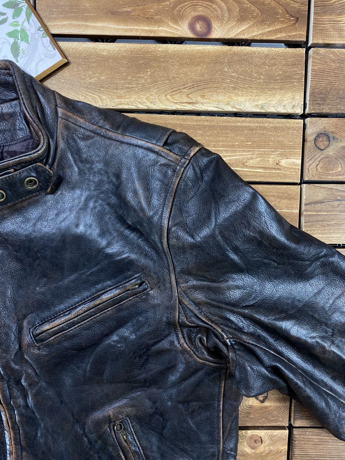 If Six Was Nine Vintage Harley Davidson Leather Jacket Motorcycle L Size US L / EU 52-54 / 3 - 11 Thumbnail