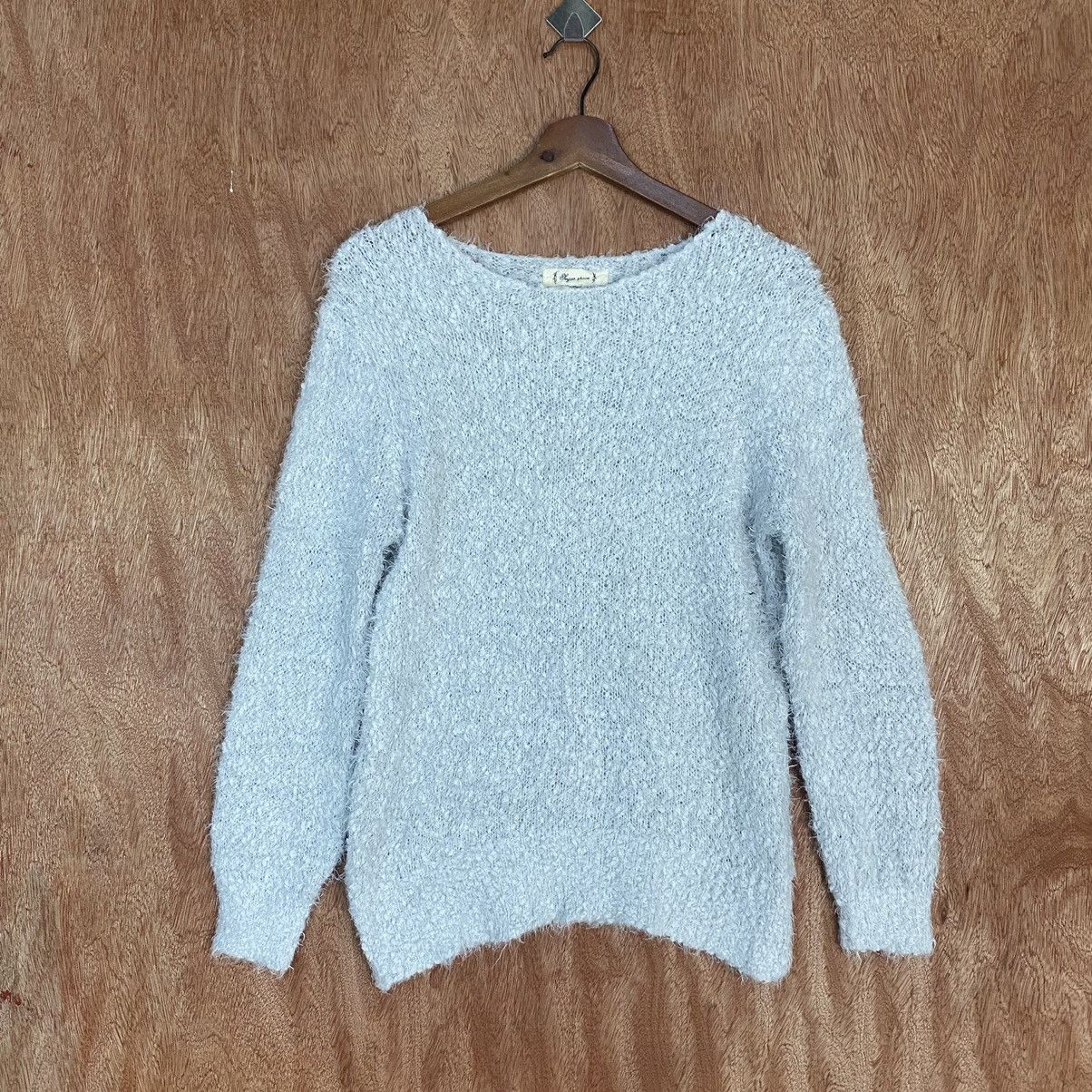 image of Aran Isles Knitwear Sugar Spoon Mohair Knitwear 0397 in Light Purple, Men's (Size Medium)
