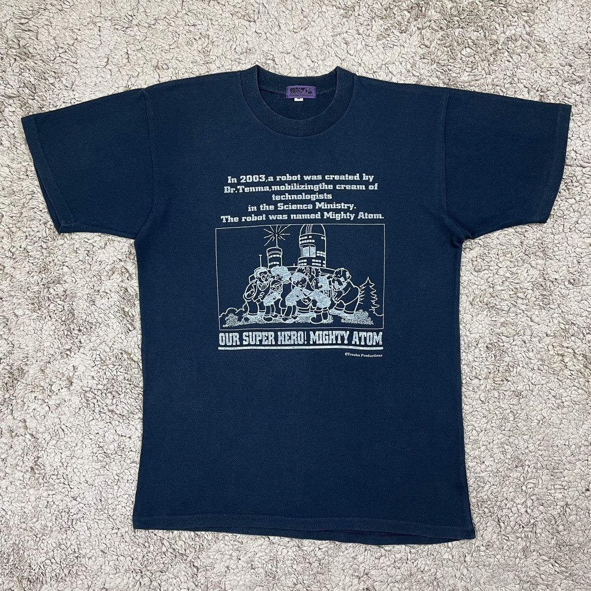image of Anima x Vintage Mighty Atom By Tezuka Productions T-Shirt in Navy, Men's (Size Medium)