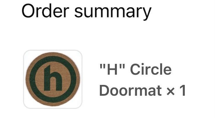HIDDEN 2022 HIDDEN.PPF H LOGO DOORMAT Size ONE SIZE - 5 Thumbnail