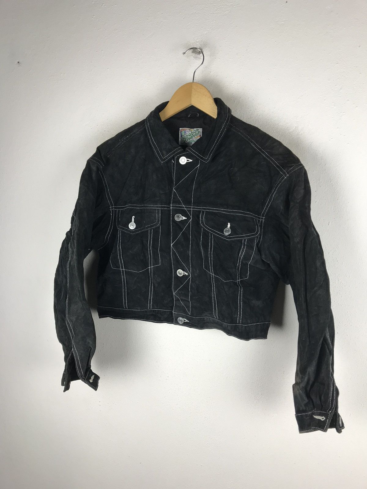 Vintage OUTDOOR EXCHANGE CROPPED SUEDE LEATHER JACKET Size US M / EU 48-50 / 2 - 4 Thumbnail