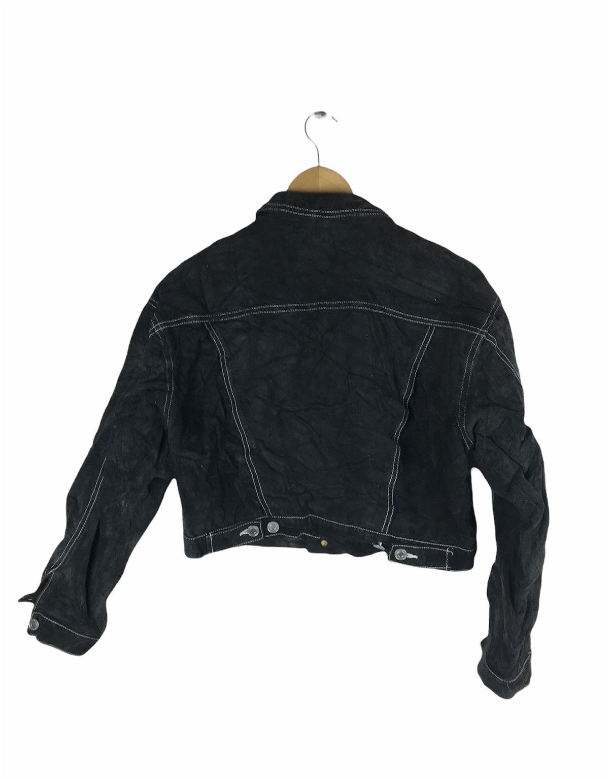 Vintage OUTDOOR EXCHANGE CROPPED SUEDE LEATHER JACKET Size US M / EU 48-50 / 2 - 2 Thumbnail