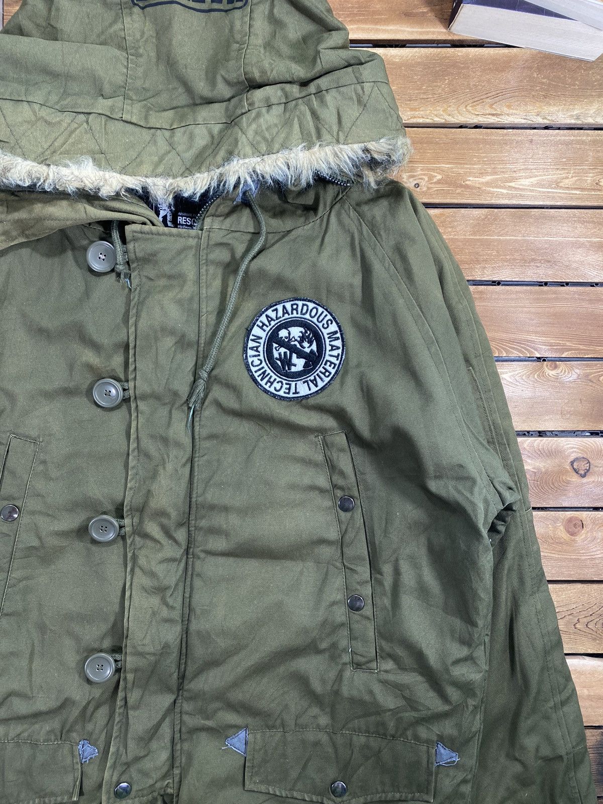 If Six Was Nine × Japanese Brand × Vintage Vintage Japanese Brand Punk Hazardous Tactical Jacket Size L Size US L / EU 52-54 / 3 - 3 Thumbnail